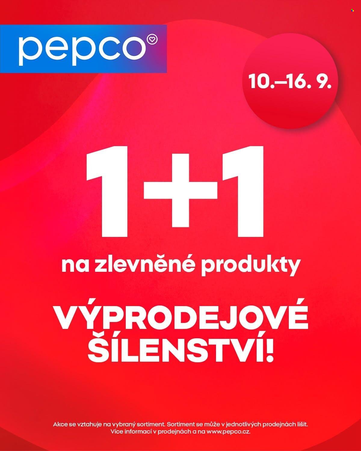 PEPCO leták - 1+1 na zlevněné produkty
