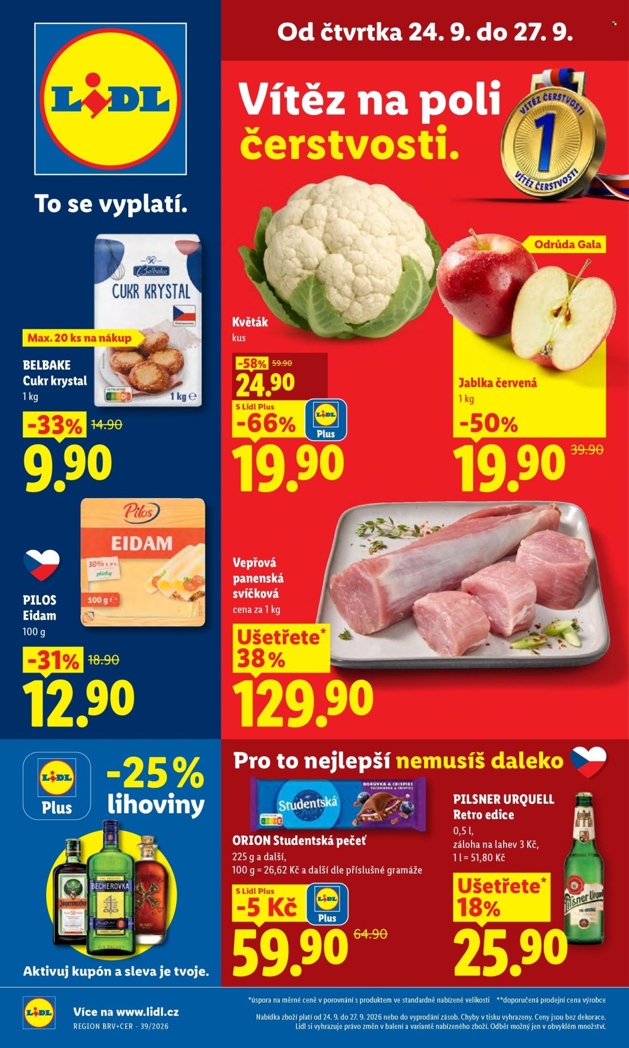 LIDL leták - Od čtvrtka 24.9.2026