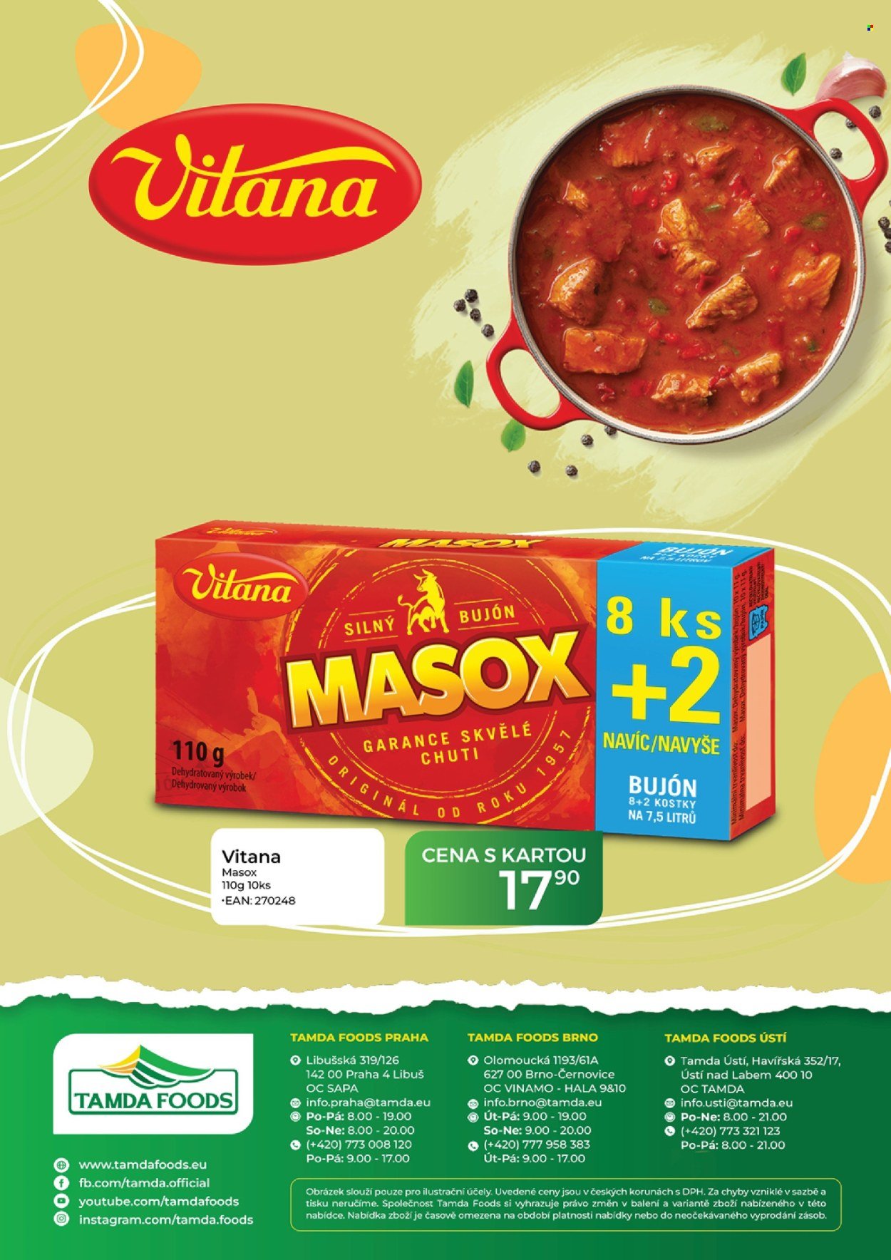 TAMDA FOODS leták - Od středy 29.4.2026 (2026-04-29 - 2026-05-05)