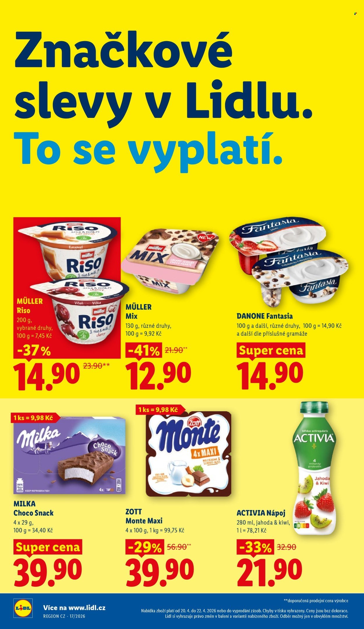 LIDL leták - Od pondělí 20.4.2026 (2026-04-20 - 2026-04-22)