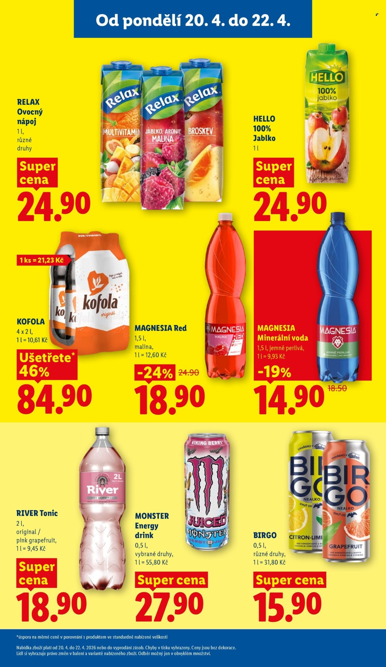 LIDL leták - Od pondělí 20.4.2026 (2026-04-20 - 2026-04-22)