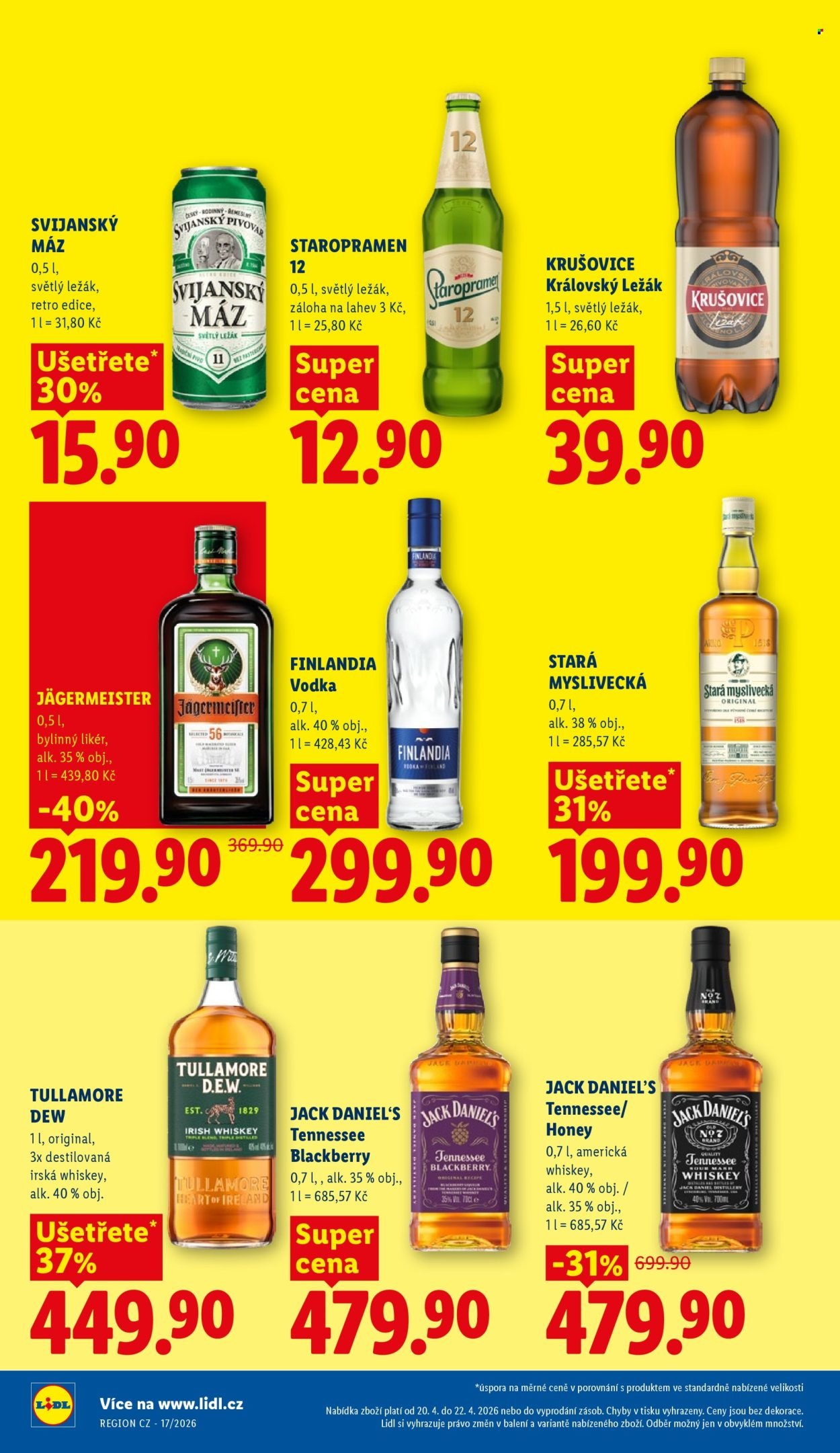 LIDL leták - Od pondělí 20.4.2026 (2026-04-20 - 2026-04-22)