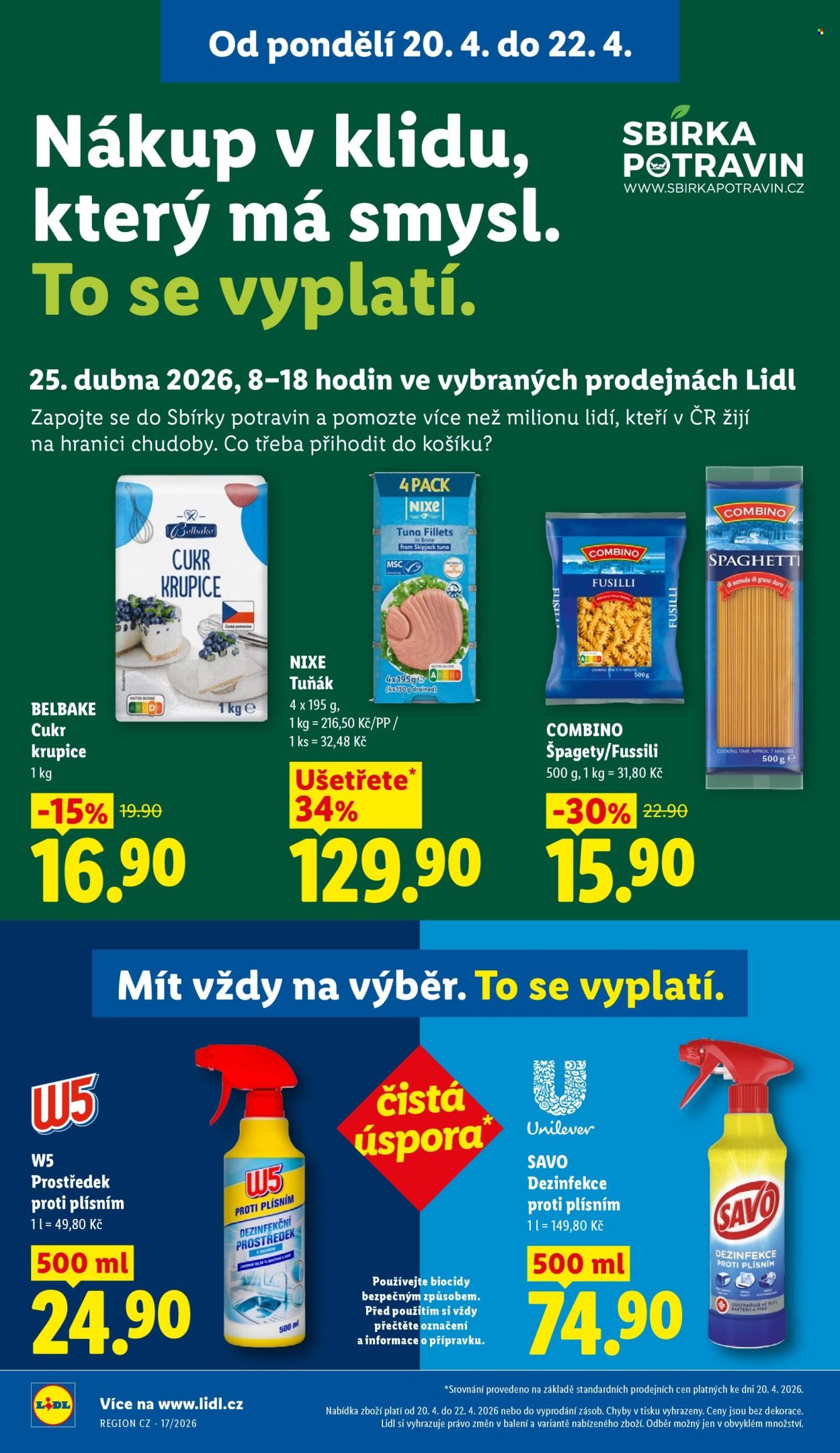 LIDL leták - Od pondělí 20.4.2026 (2026-04-20 - 2026-04-22)
