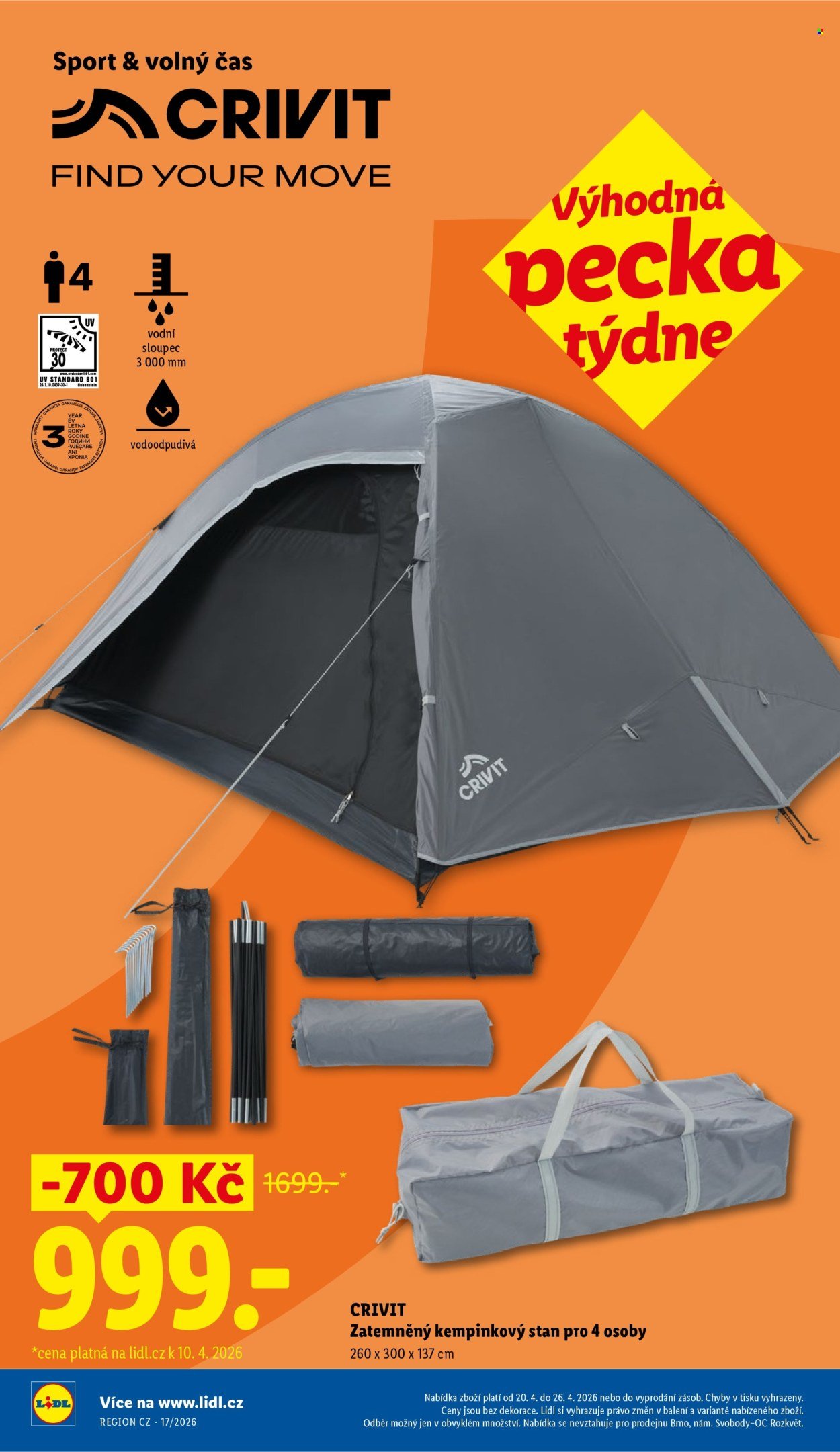 LIDL leták - Od pondělí 20.4.2026 (2026-04-20 - 2026-04-22)