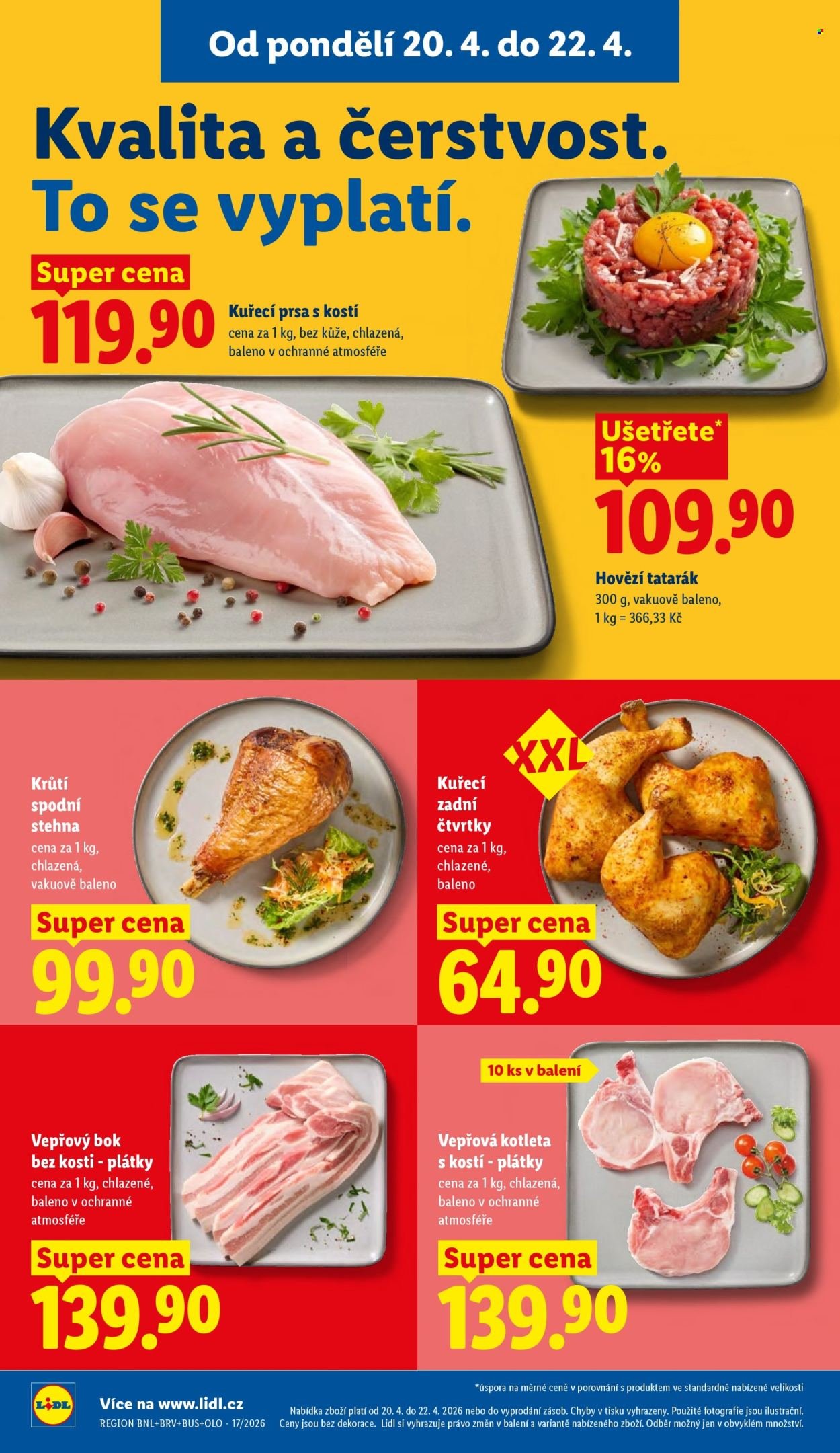 LIDL leták - Od pondělí 20.4.2026 (2026-04-20 - 2026-04-22)
