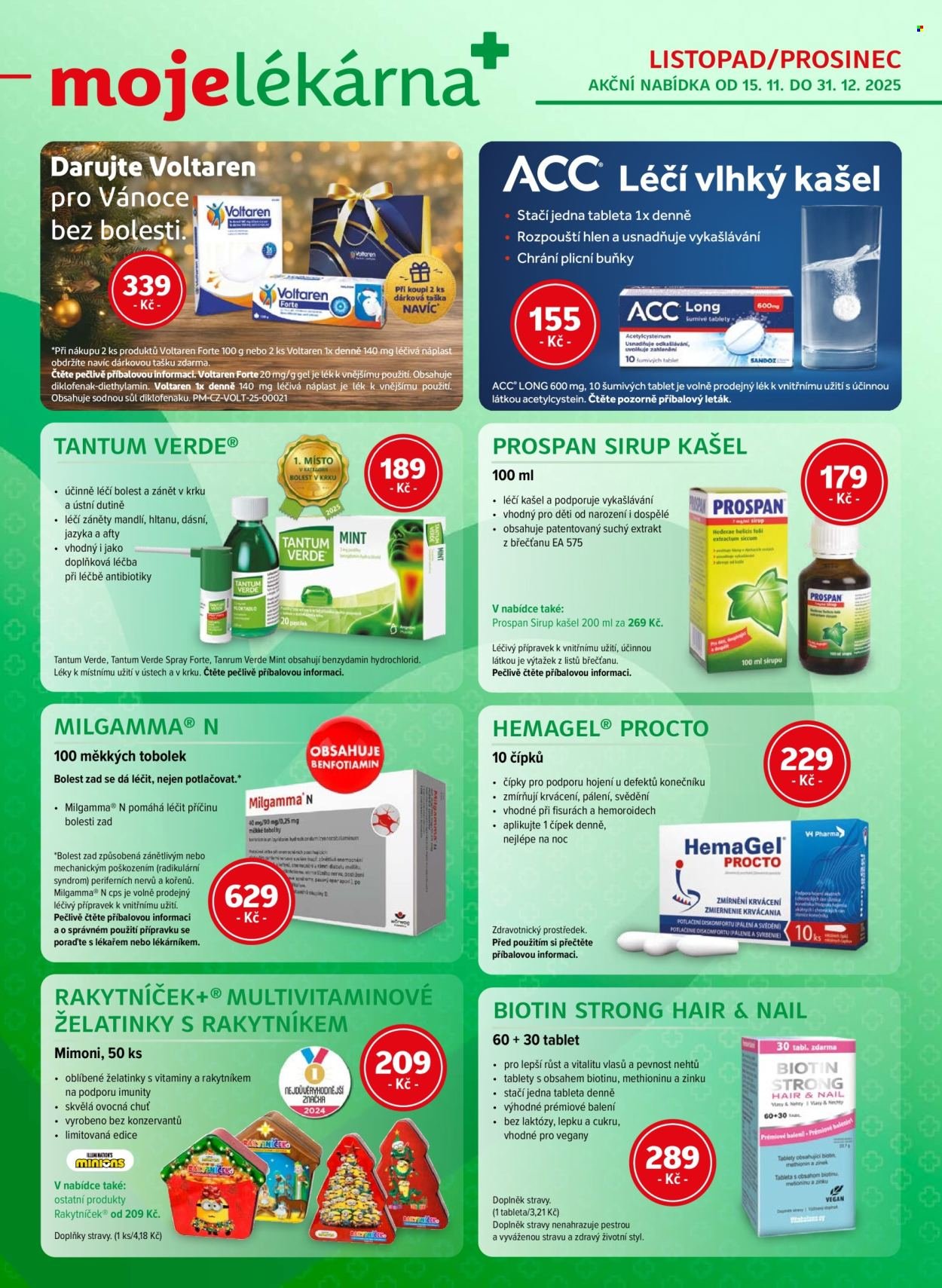 MOJELEKARNA.CZ leták - Akční leták (2025-11-15 - 2025-12-31)