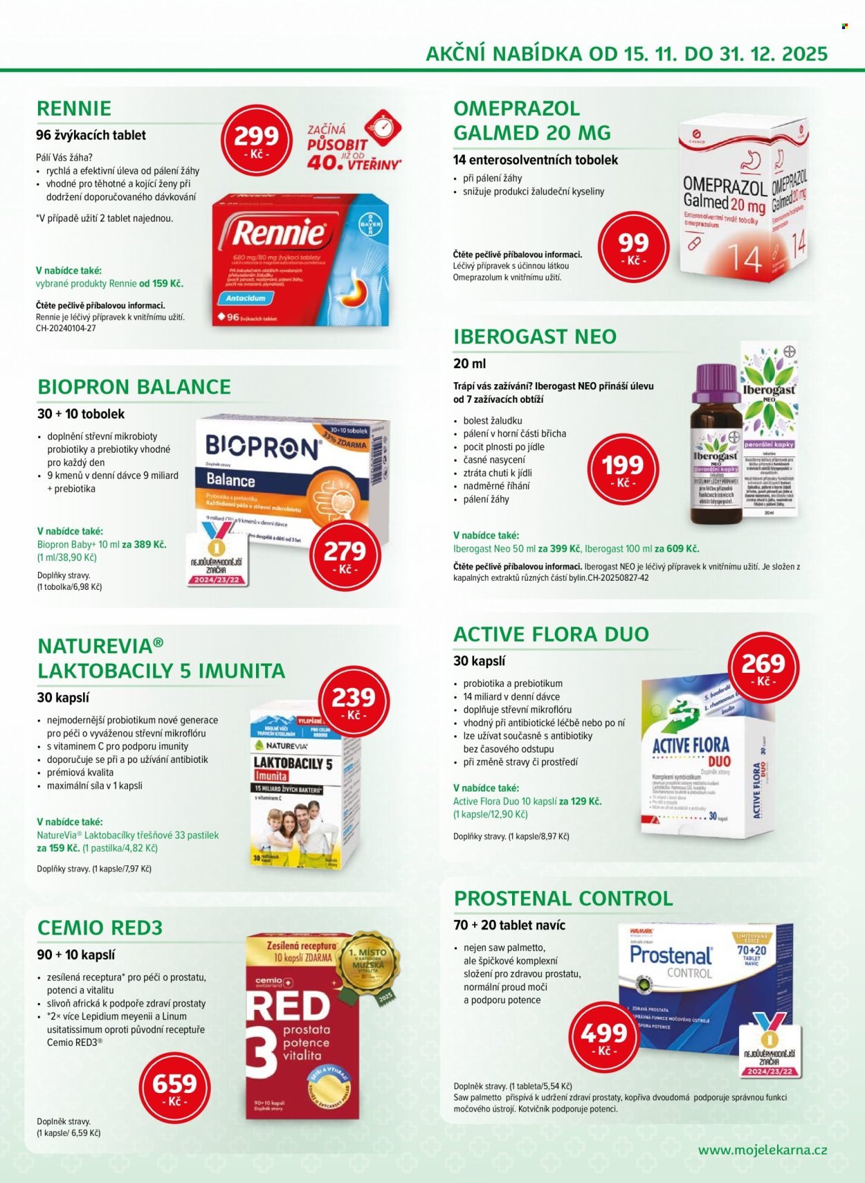 MOJELEKARNA.CZ leták - Akční leták (2025-11-15 - 2025-12-31)
