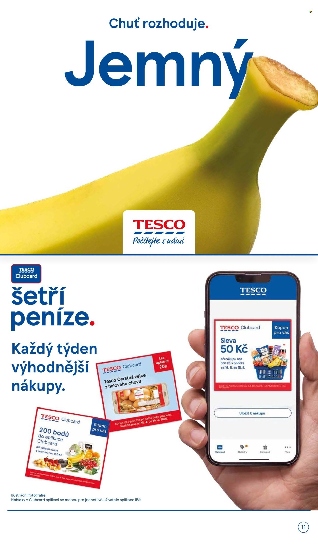 TESCO leták - Clubcard šetří peníze. (2025-07-23 - 2025-07-29)