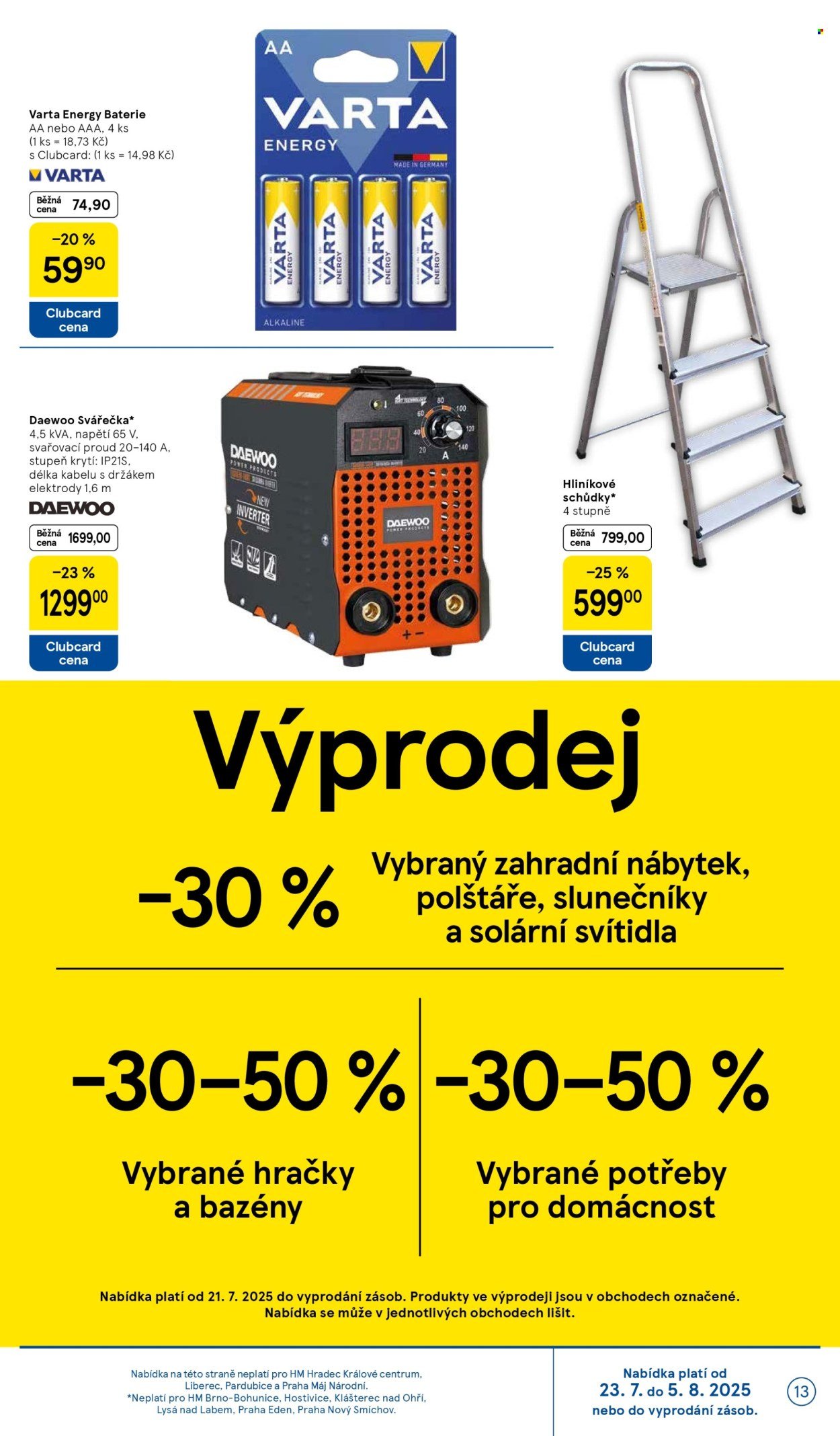 TESCO leták - Clubcard šetří peníze. (2025-07-23 - 2025-07-29)