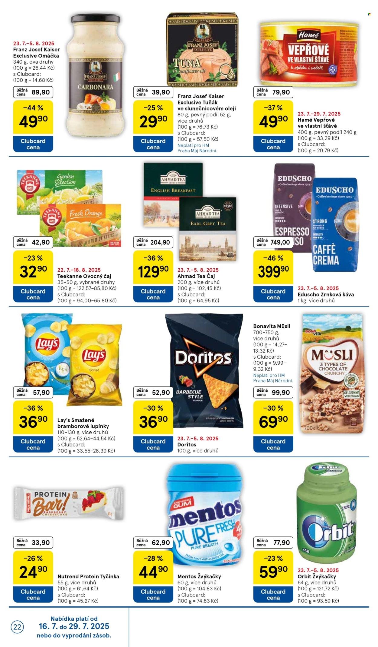 TESCO leták - Clubcard šetří peníze. (2025-07-23 - 2025-07-29)