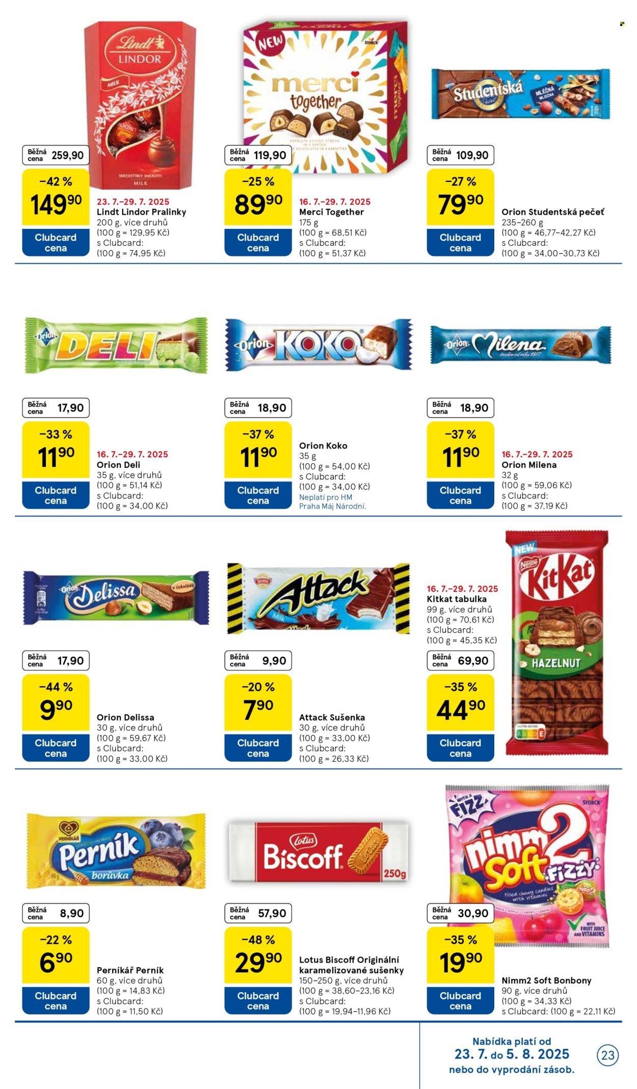 TESCO leták - Clubcard šetří peníze. (2025-07-23 - 2025-07-29)