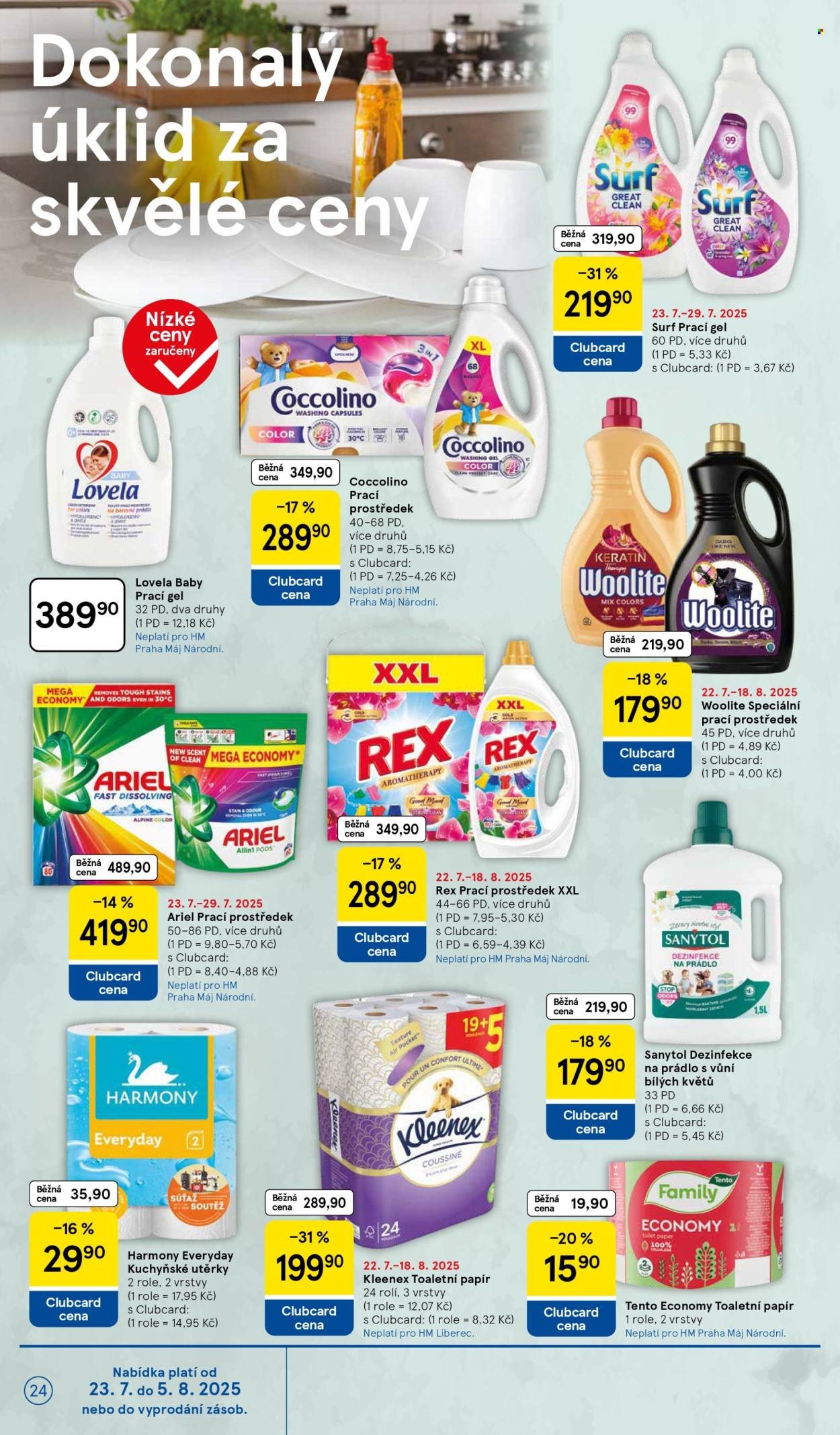 TESCO leták - Clubcard šetří peníze. (2025-07-23 - 2025-07-29)