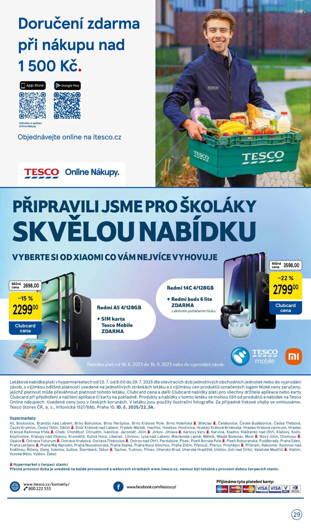 TESCO leták - Clubcard šetří peníze. (2025-07-23 - 2025-07-29)