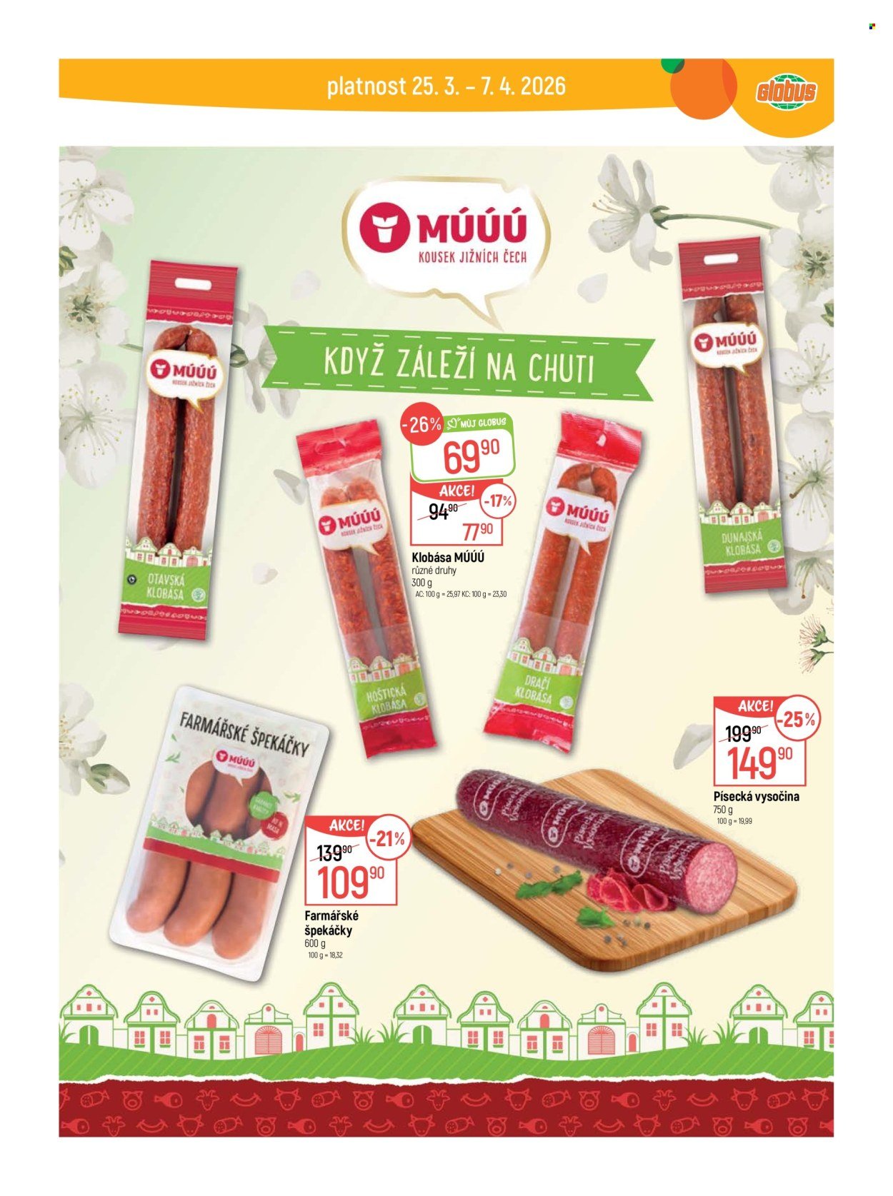 GLOBUS leták - Od středy 25.3.2026 (2026-03-25 - 2026-03-31)