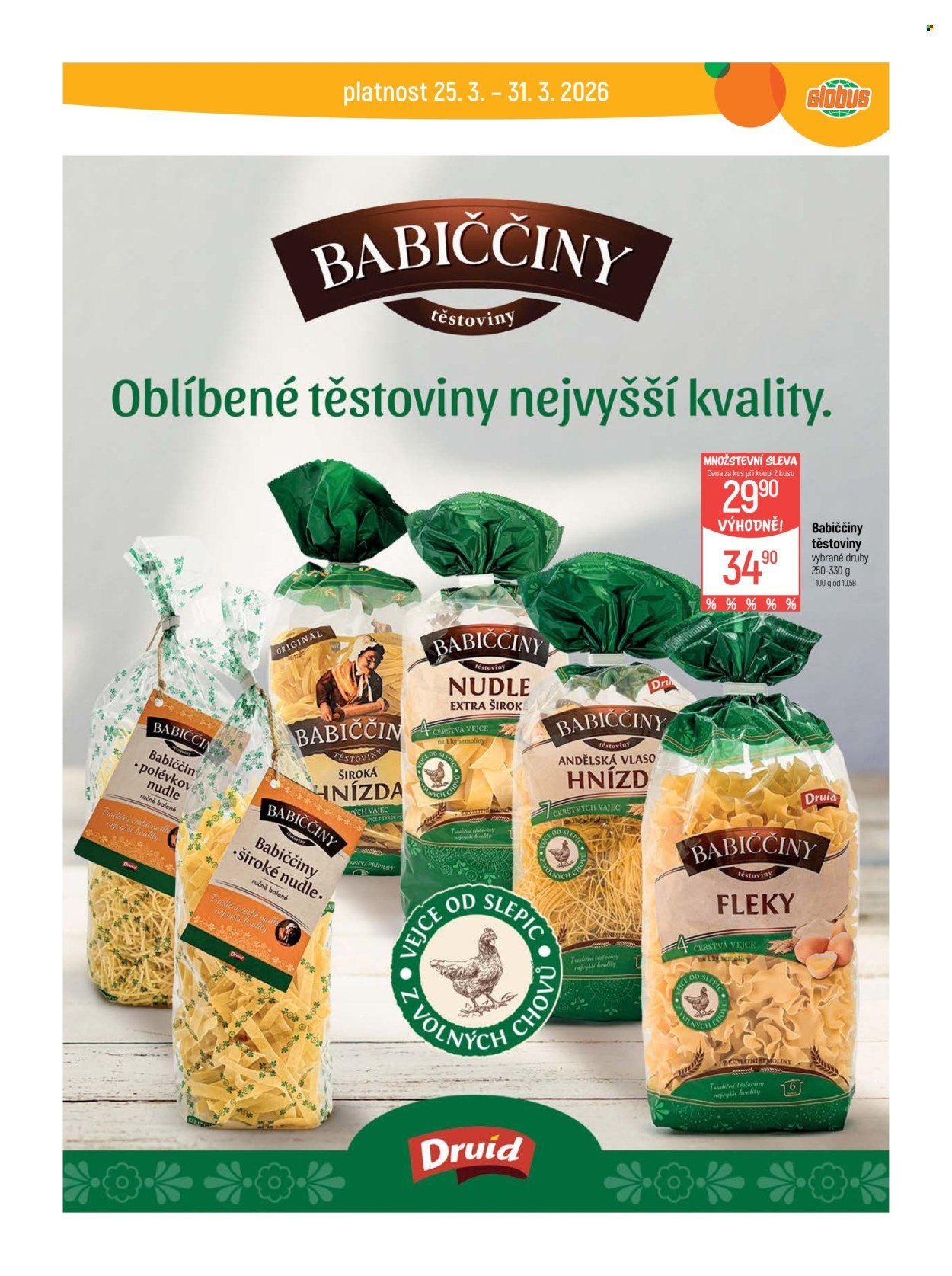 GLOBUS leták - Od středy 25.3.2026 (2026-03-25 - 2026-03-31)