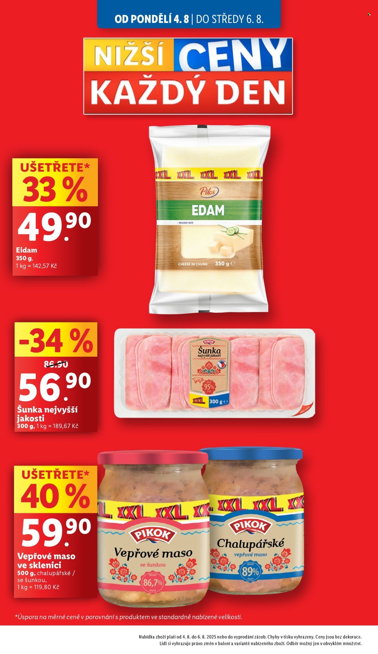 LIDL leták - Od pondělí 4.8.2025 (2025-08-04 - 2025-08-06)