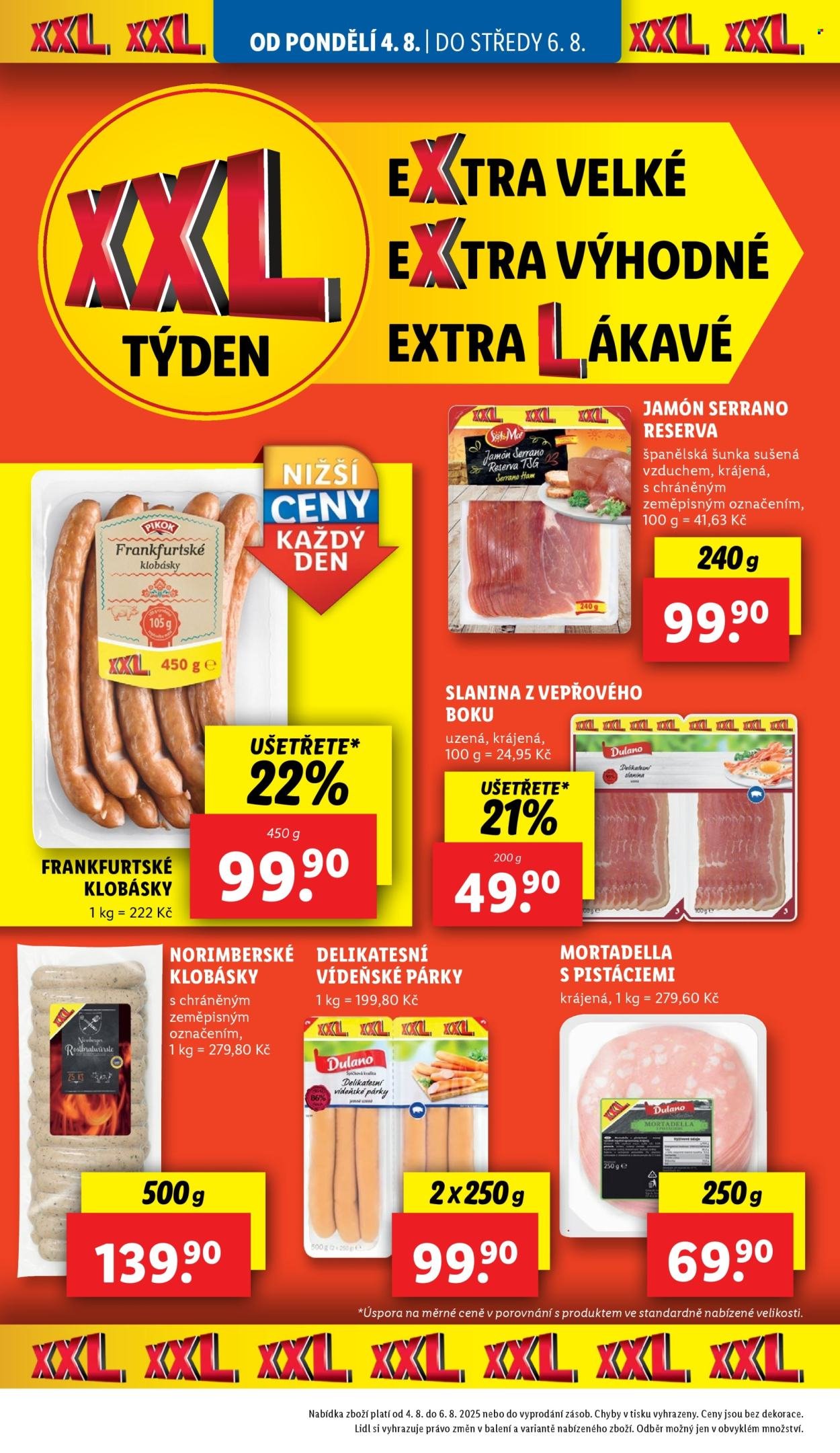 LIDL leták - Od pondělí 4.8.2025 (2025-08-04 - 2025-08-06)