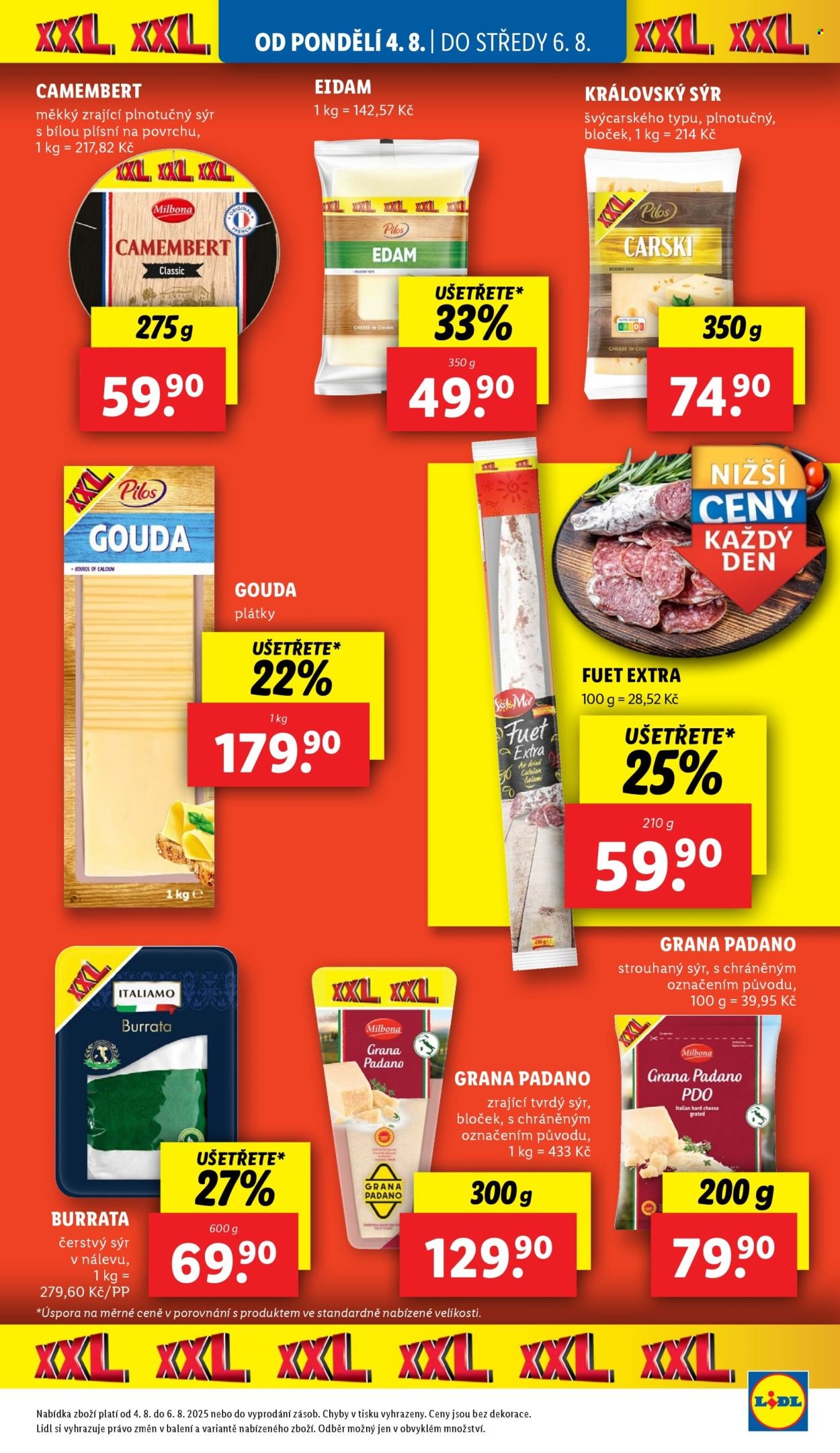 LIDL leták - Od pondělí 4.8.2025 (2025-08-04 - 2025-08-06)