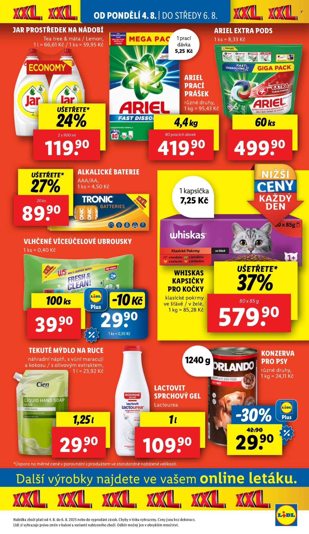 LIDL leták - Od pondělí 4.8.2025 (2025-08-04 - 2025-08-06)