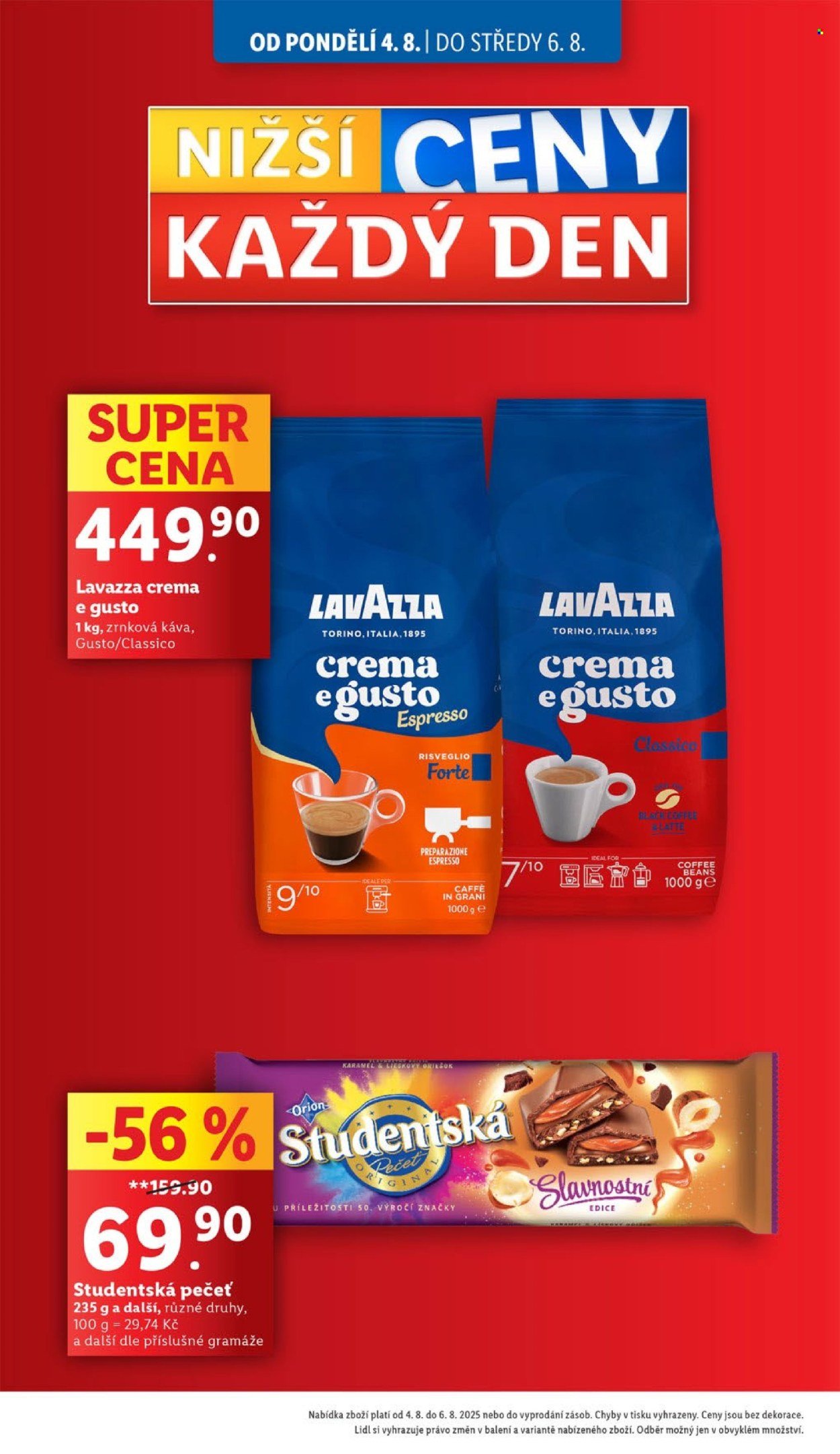 LIDL leták - Od pondělí 4.8.2025 (2025-08-04 - 2025-08-06)