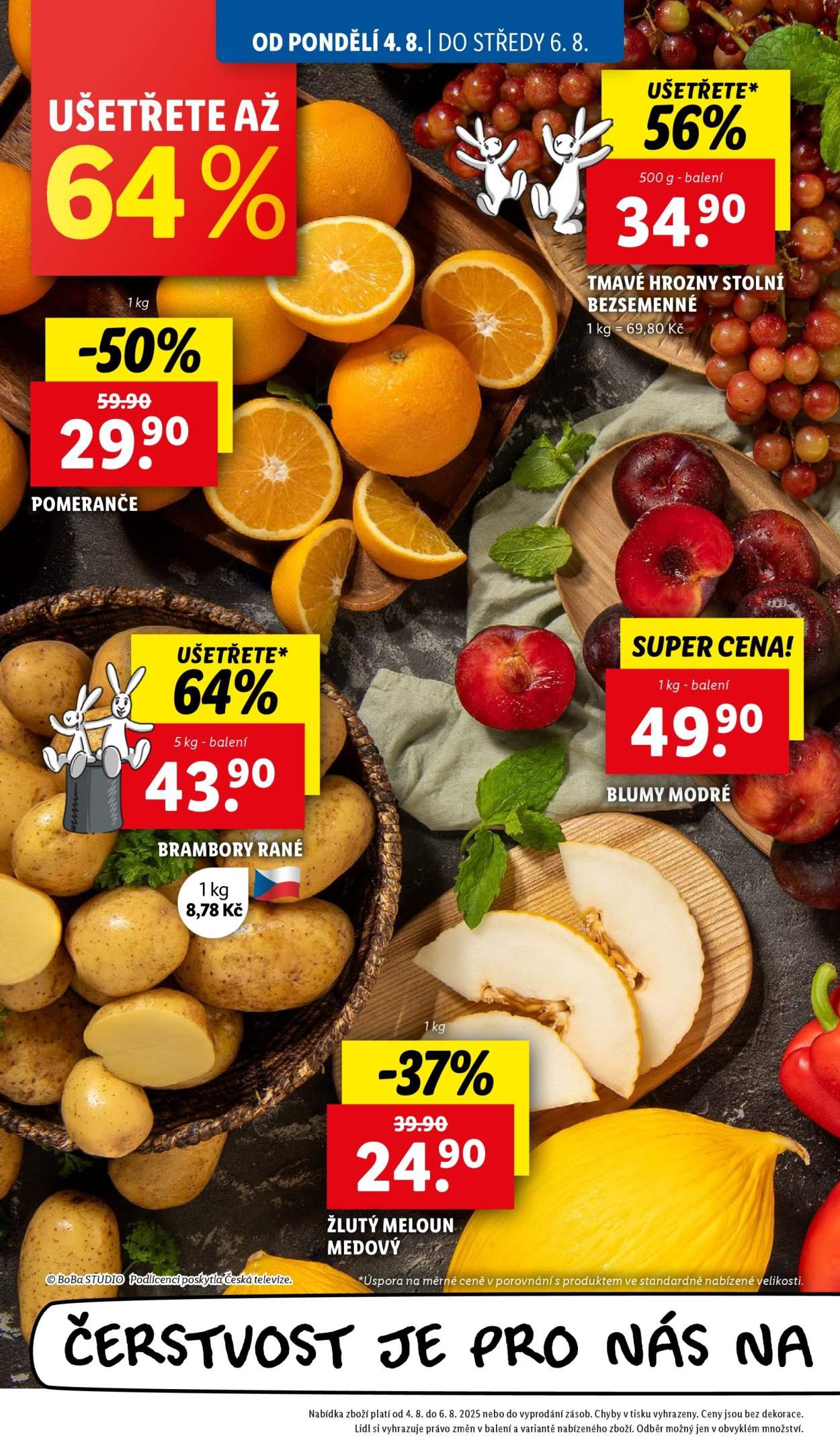 LIDL leták - Od pondělí 4.8.2025 (2025-08-04 - 2025-08-06)