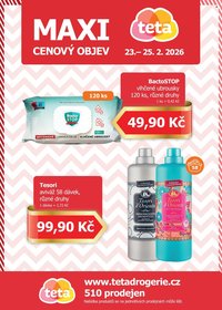 TETA DROGERIE leták - Maxi cenový objev (2026-02-23 - 2026-02-25)