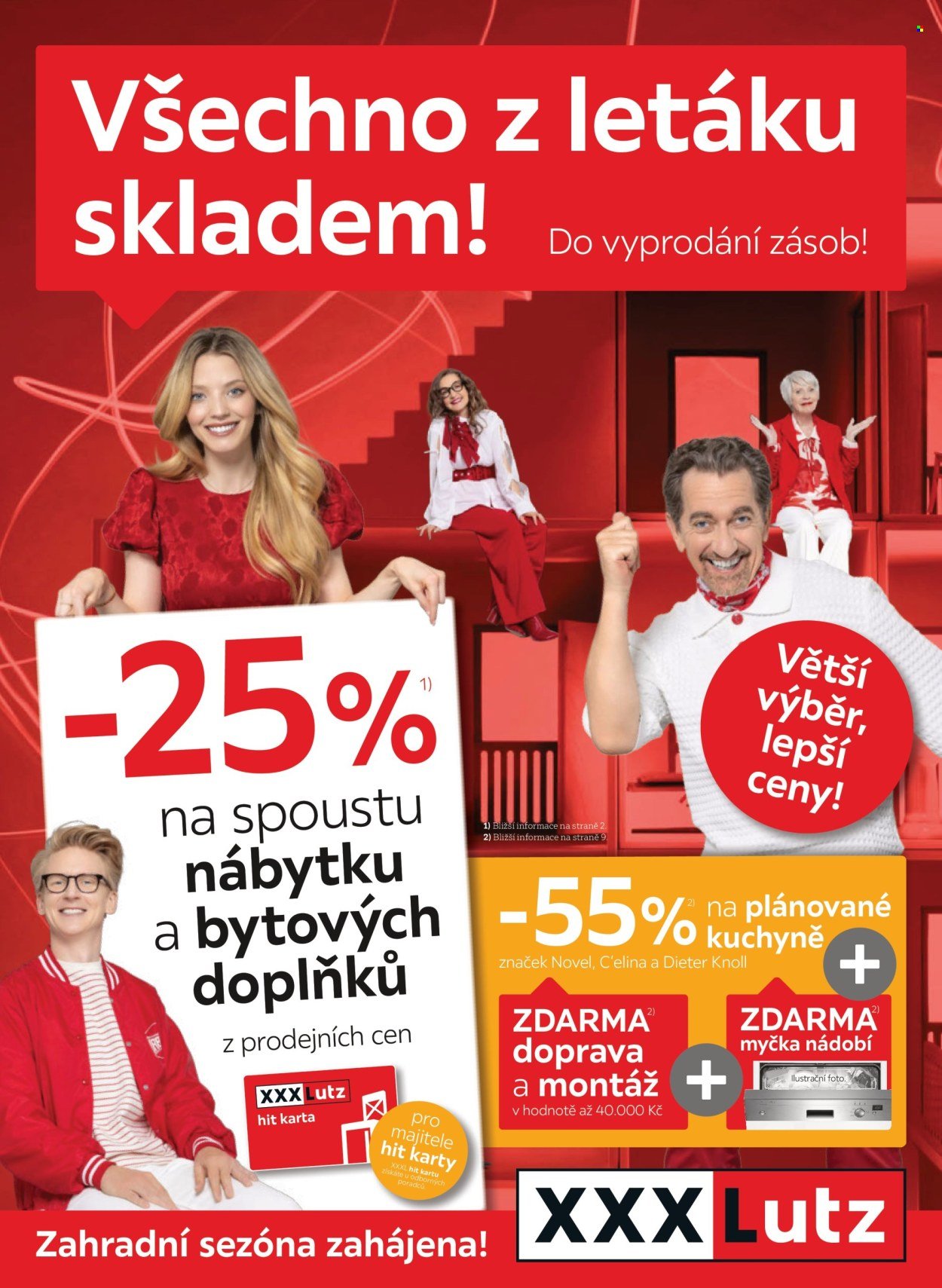 XXXLUTZ leták - Sleva 25 % na téměř vše (2026-03-09 - 2026-03-22)