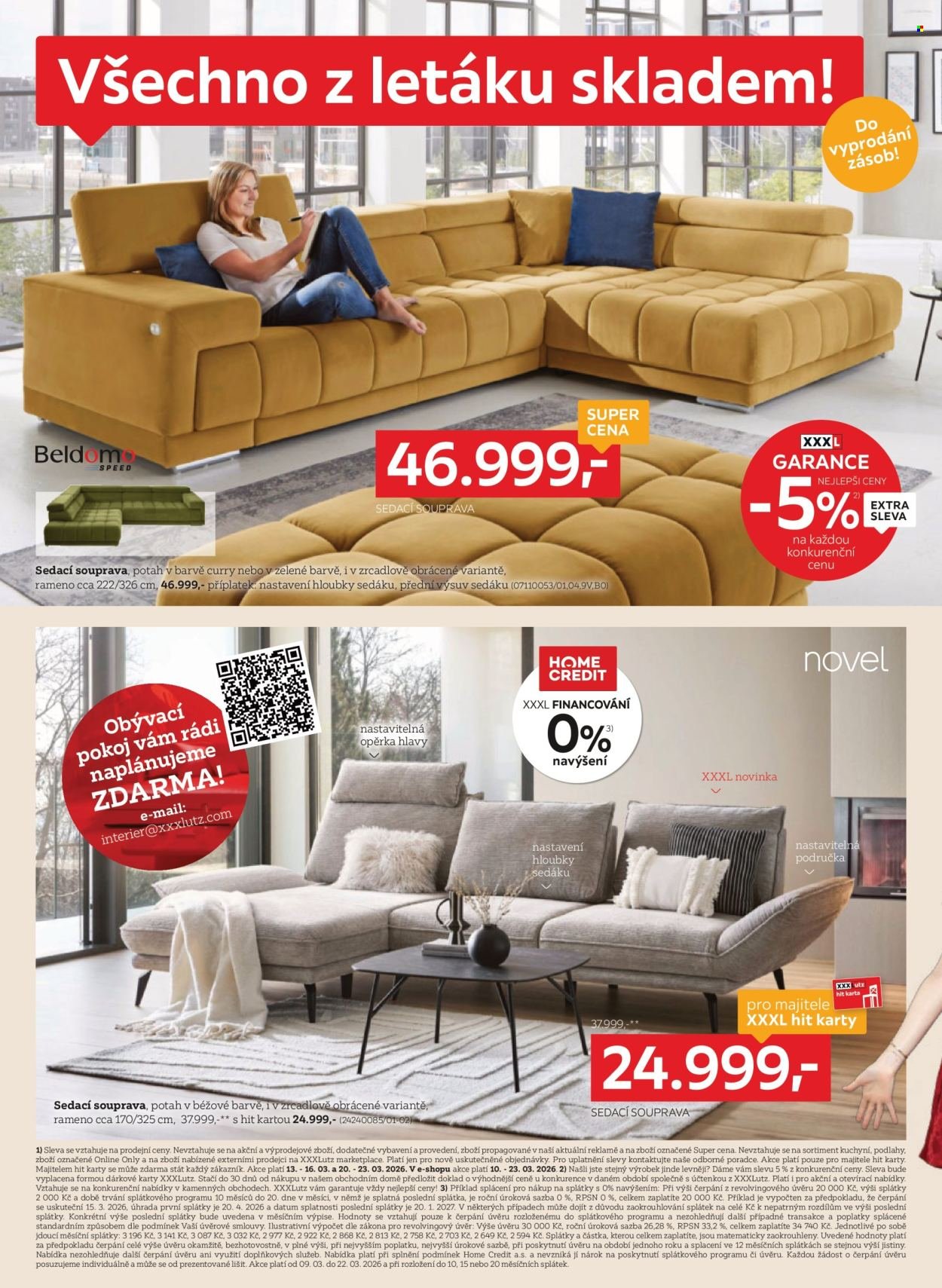 XXXLUTZ leták - Sleva 25 % na téměř vše (2026-03-09 - 2026-03-22)