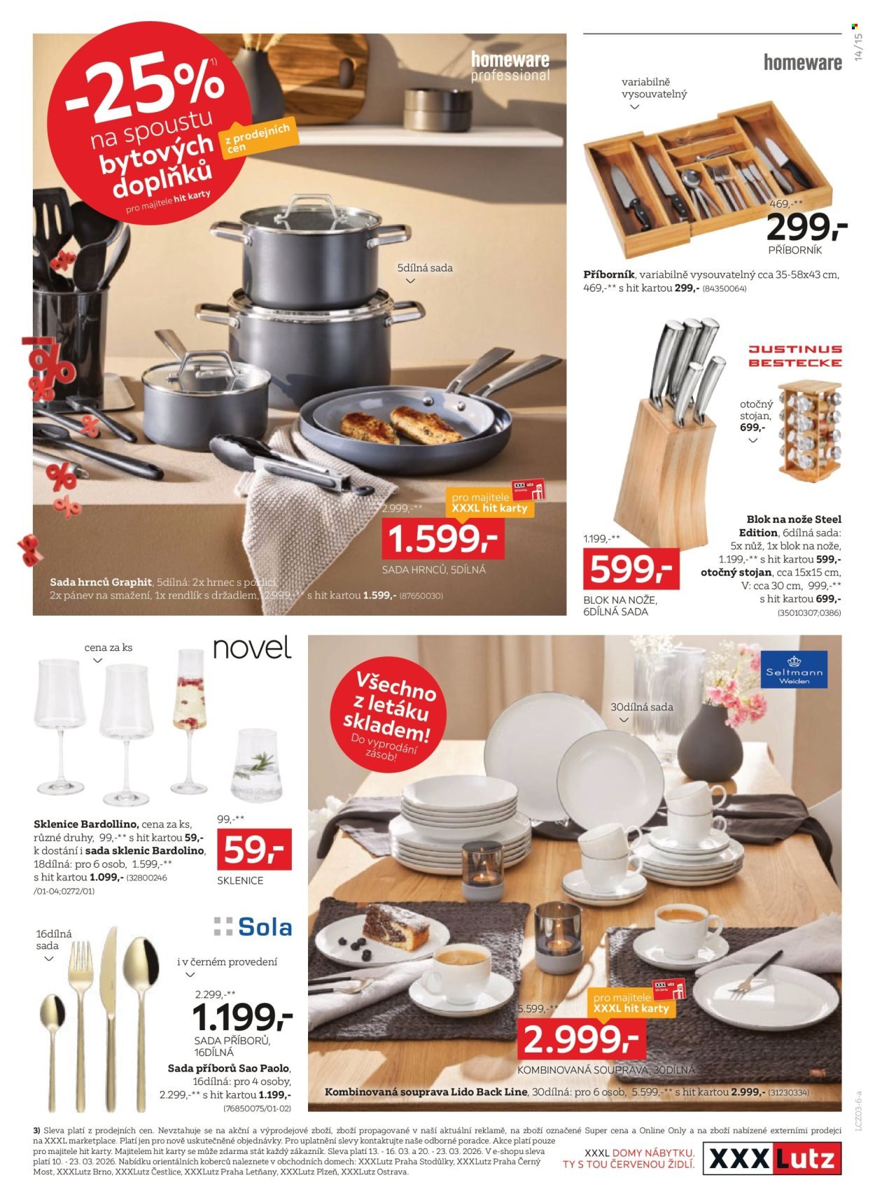 XXXLUTZ leták - Sleva 25 % na téměř vše (2026-03-09 - 2026-03-22)