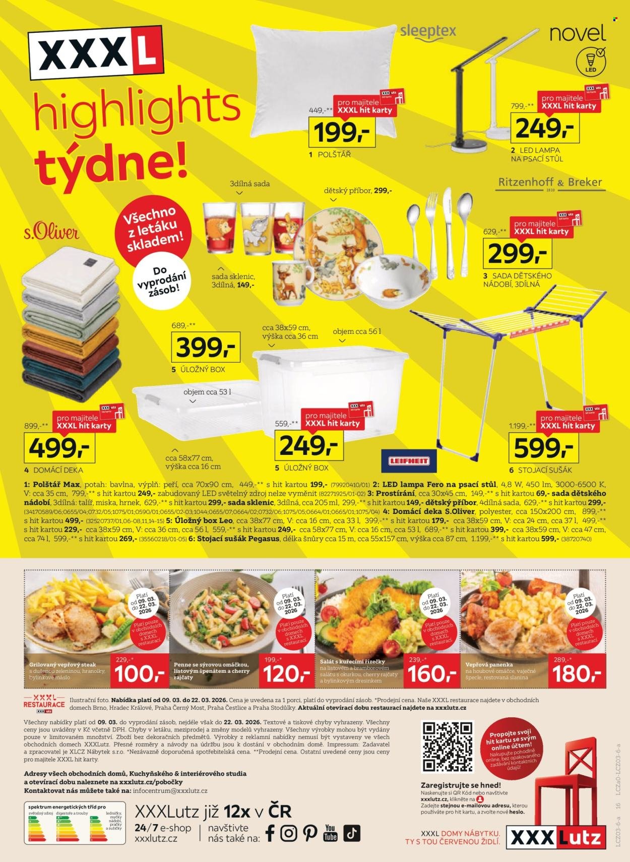 XXXLUTZ leták - Sleva 25 % na téměř vše (2026-03-09 - 2026-03-22)