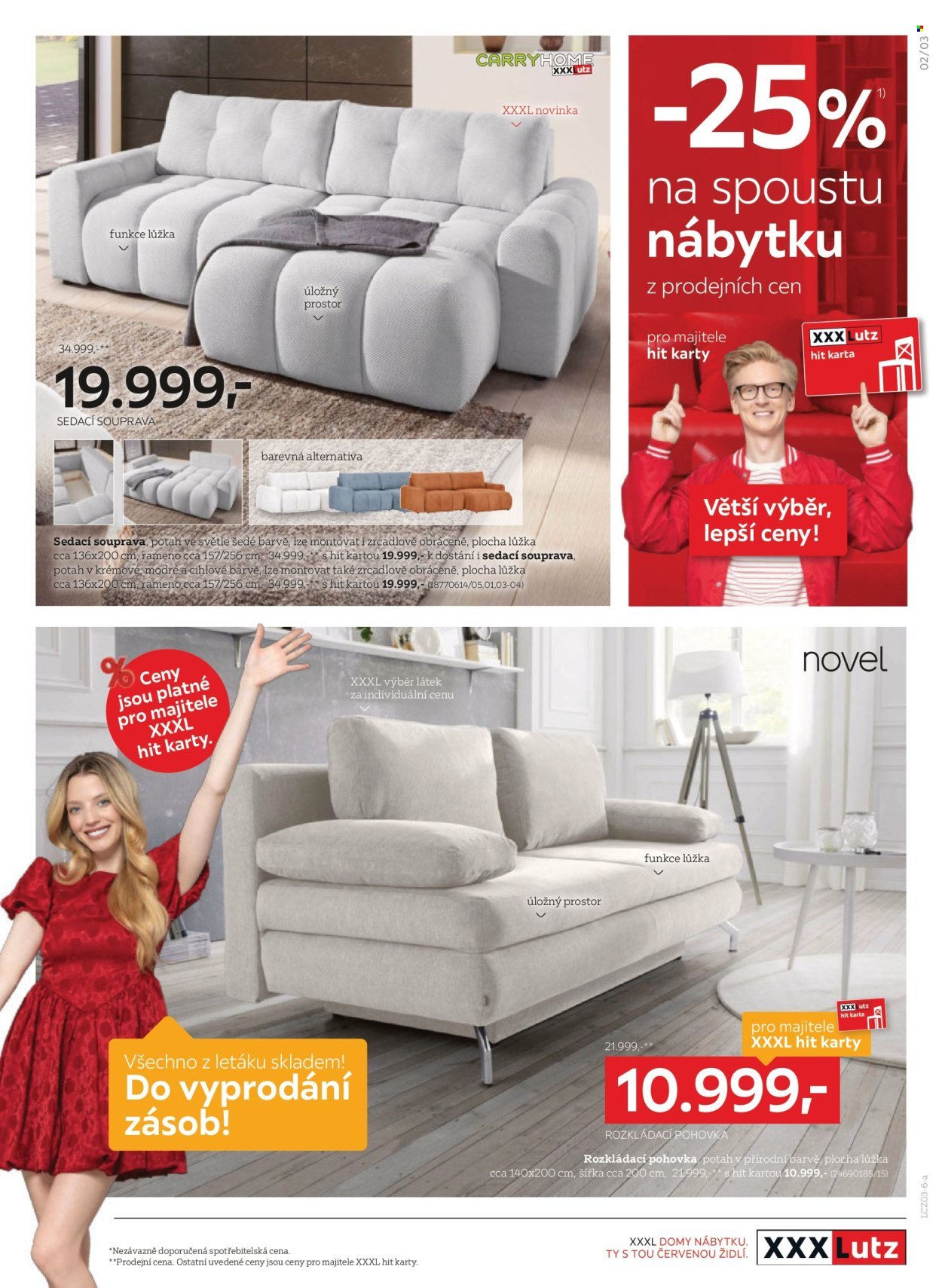 XXXLUTZ leták - Sleva 25 % na téměř vše (2026-03-09 - 2026-03-22)