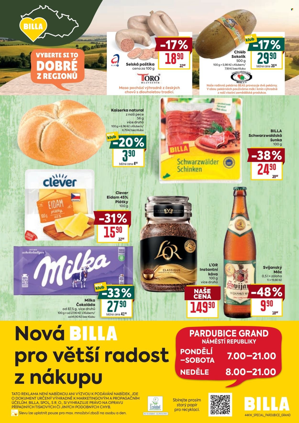 BILLA leták - Speciál: Pardubice (2025-10-29 - 2025-11-11)
