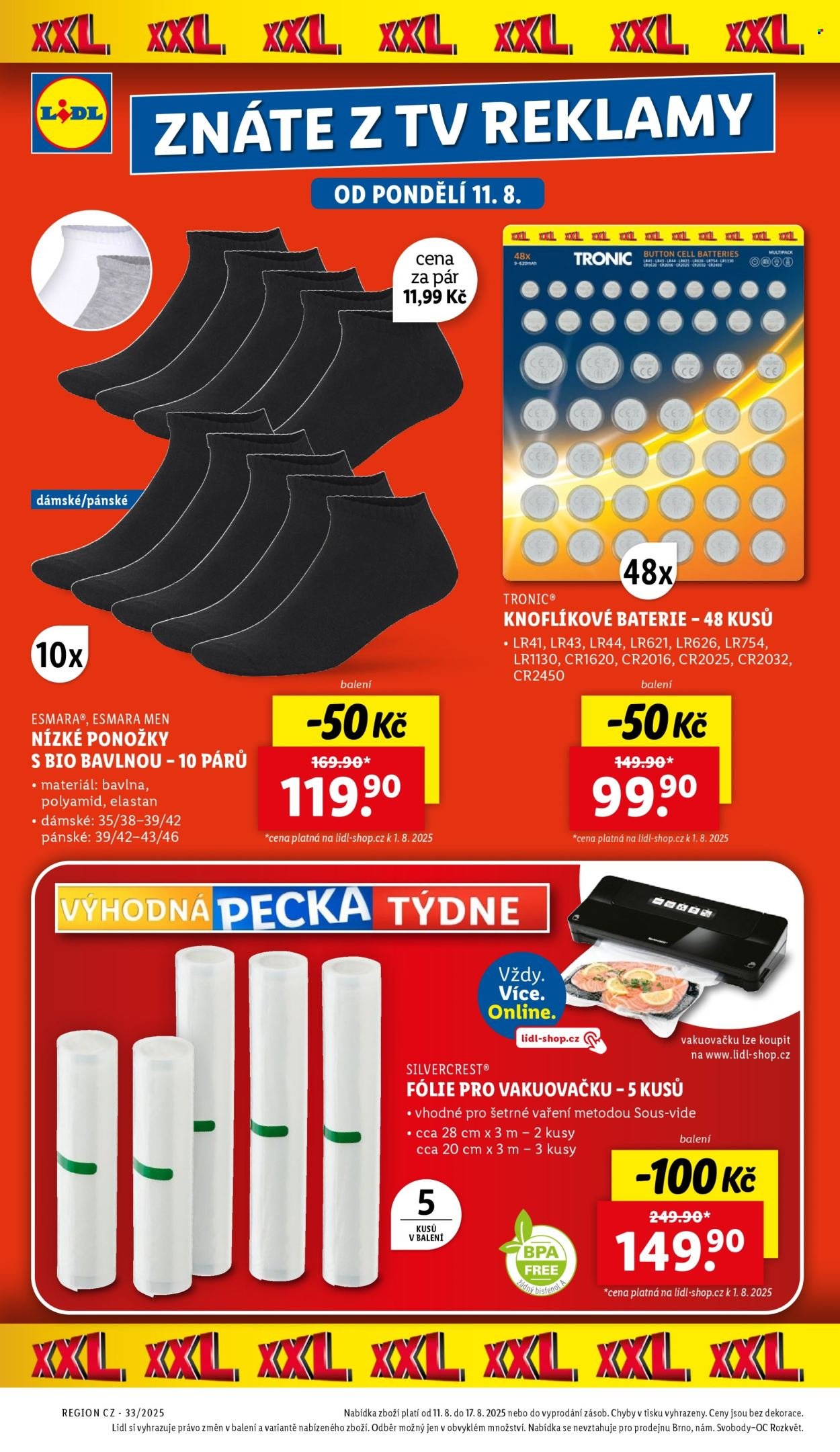 LIDL leták - Spotřební zboží (2025-08-11 - 2025-08-17)