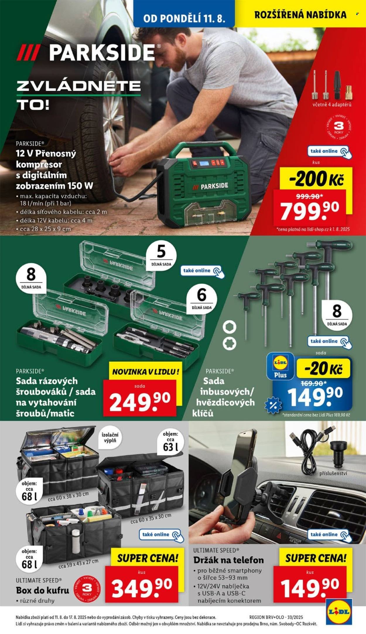 LIDL leták - Spotřební zboží (2025-08-11 - 2025-08-17)