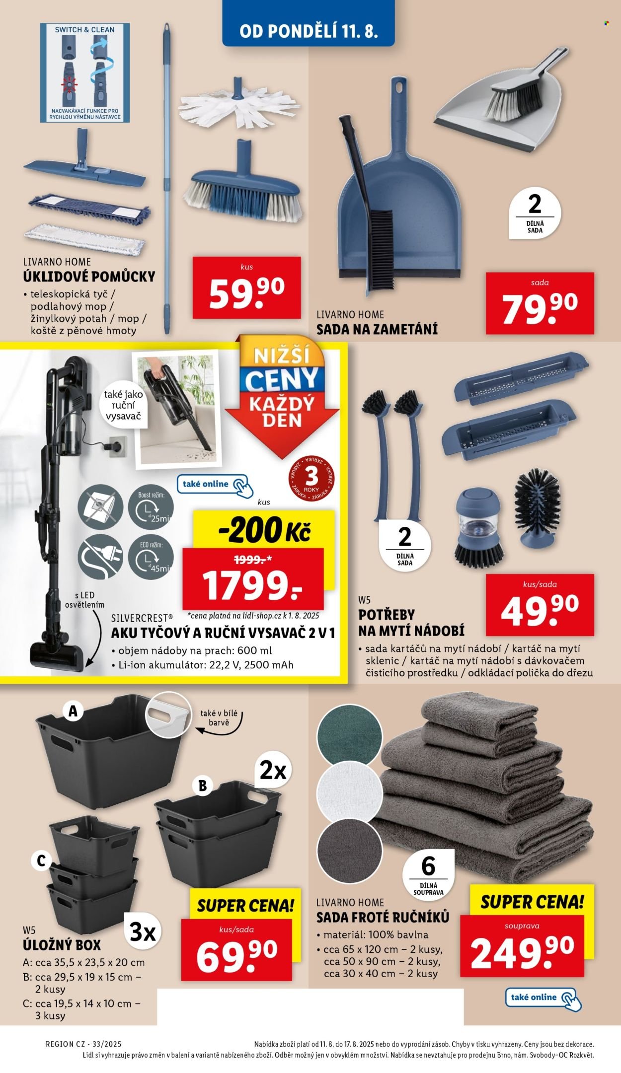 LIDL leták - Spotřební zboží (2025-08-11 - 2025-08-17)