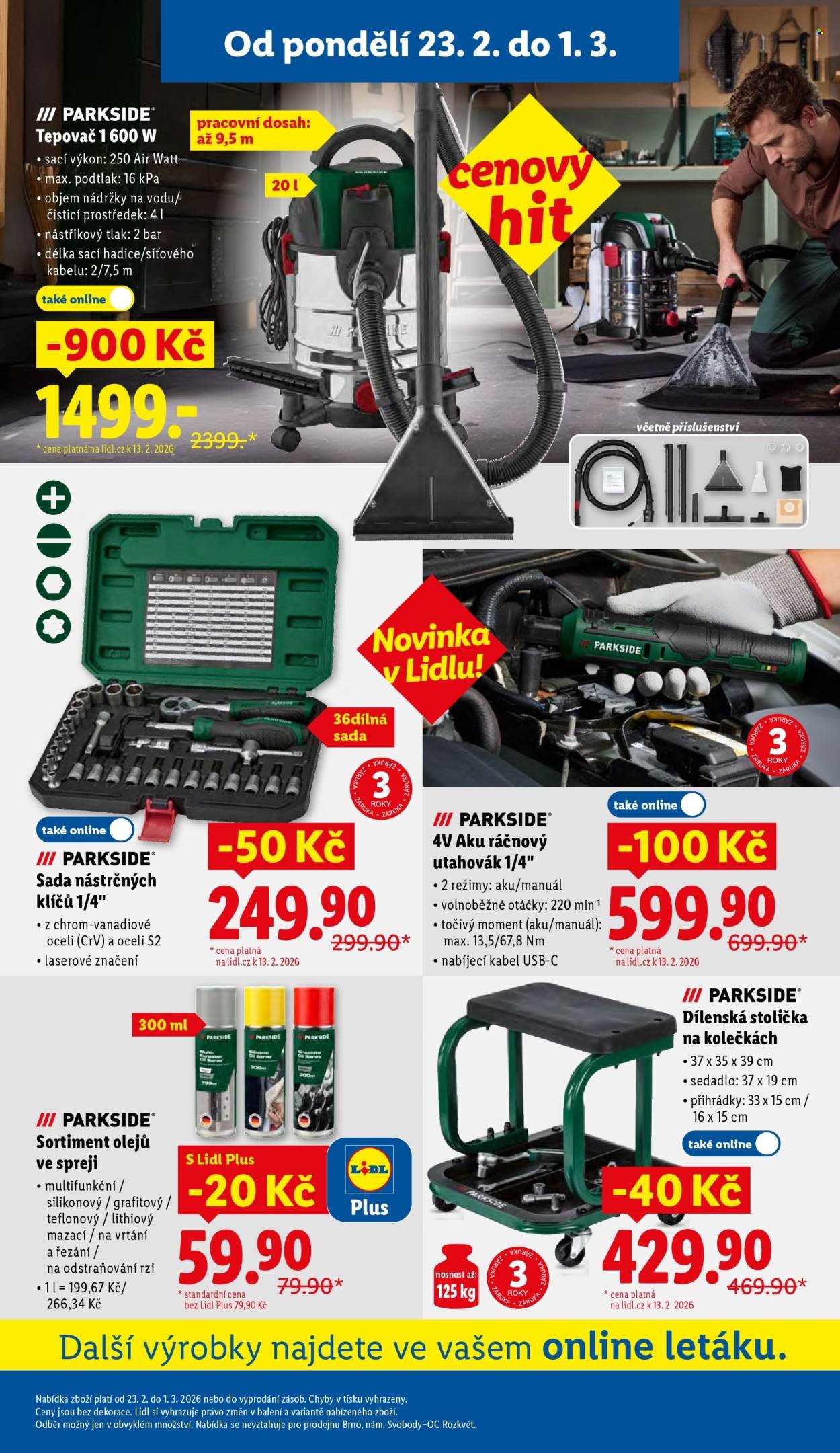 LIDL leták - Spotřební zboží (2026-02-23 - 2026-03-01)