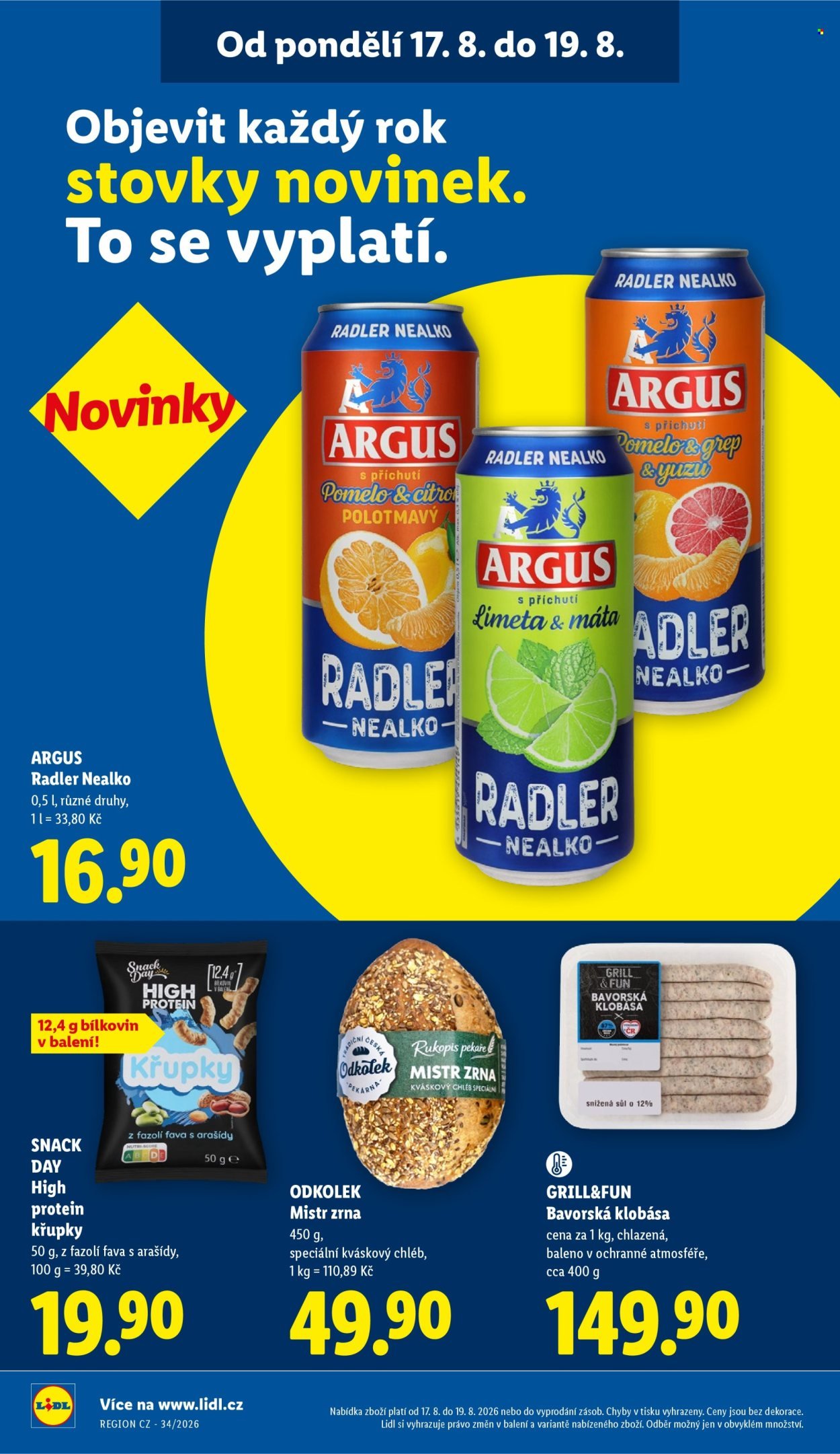 LIDL leták - Od pondělí 17.8.2026