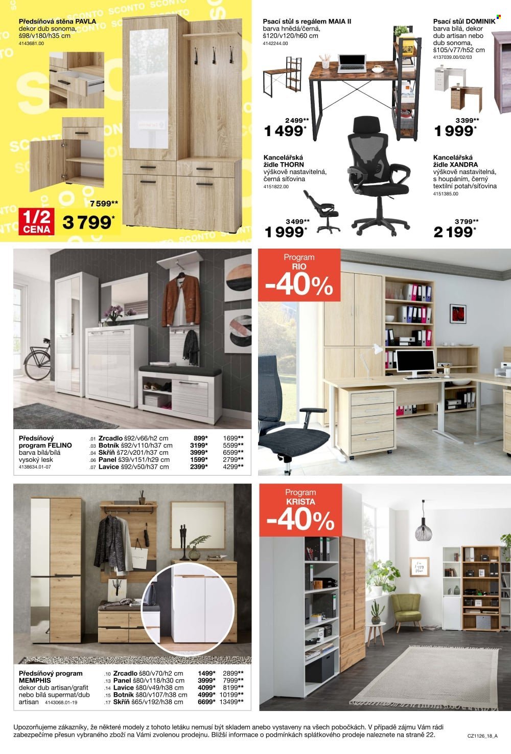 SCONTO NÁBYTEK leták - Kuchyně za polovinu!