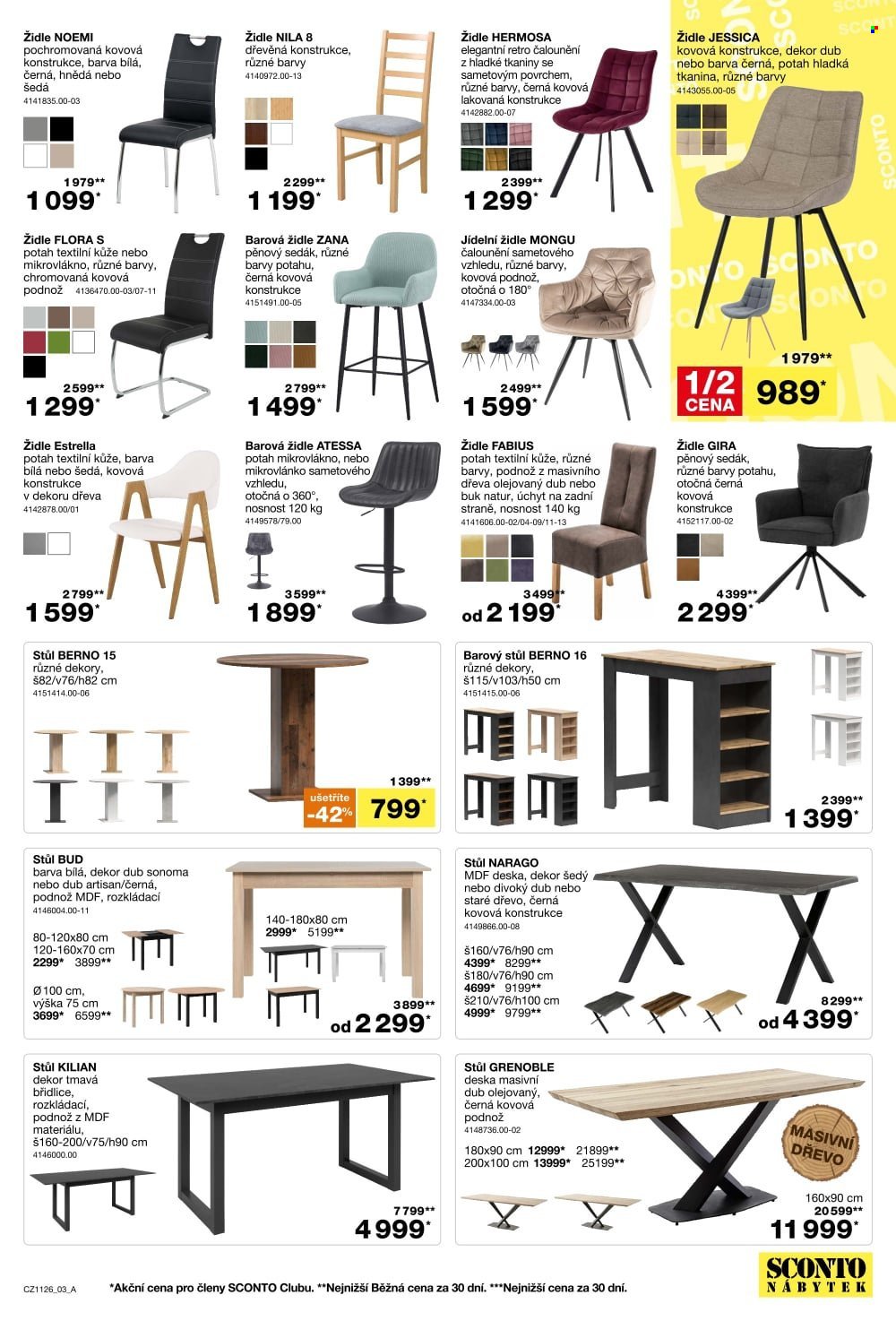 SCONTO NÁBYTEK leták - Kuchyně za polovinu!