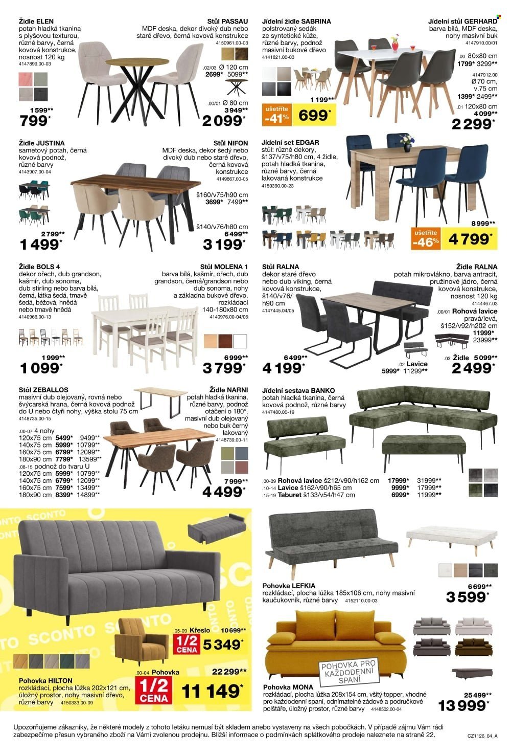 SCONTO NÁBYTEK leták - Kuchyně za polovinu!