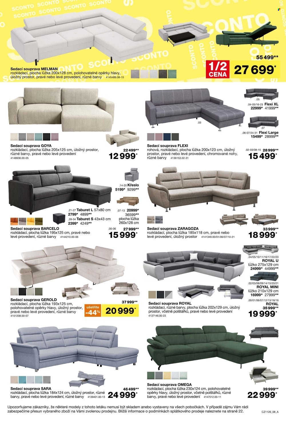SCONTO NÁBYTEK leták - Kuchyně za polovinu!