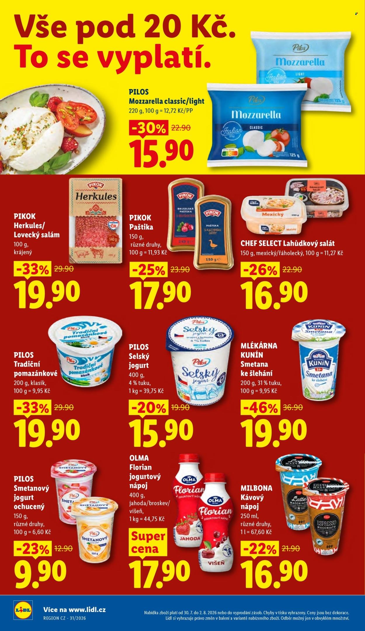 LIDL leták - Od čtvrtka 30.7.2026