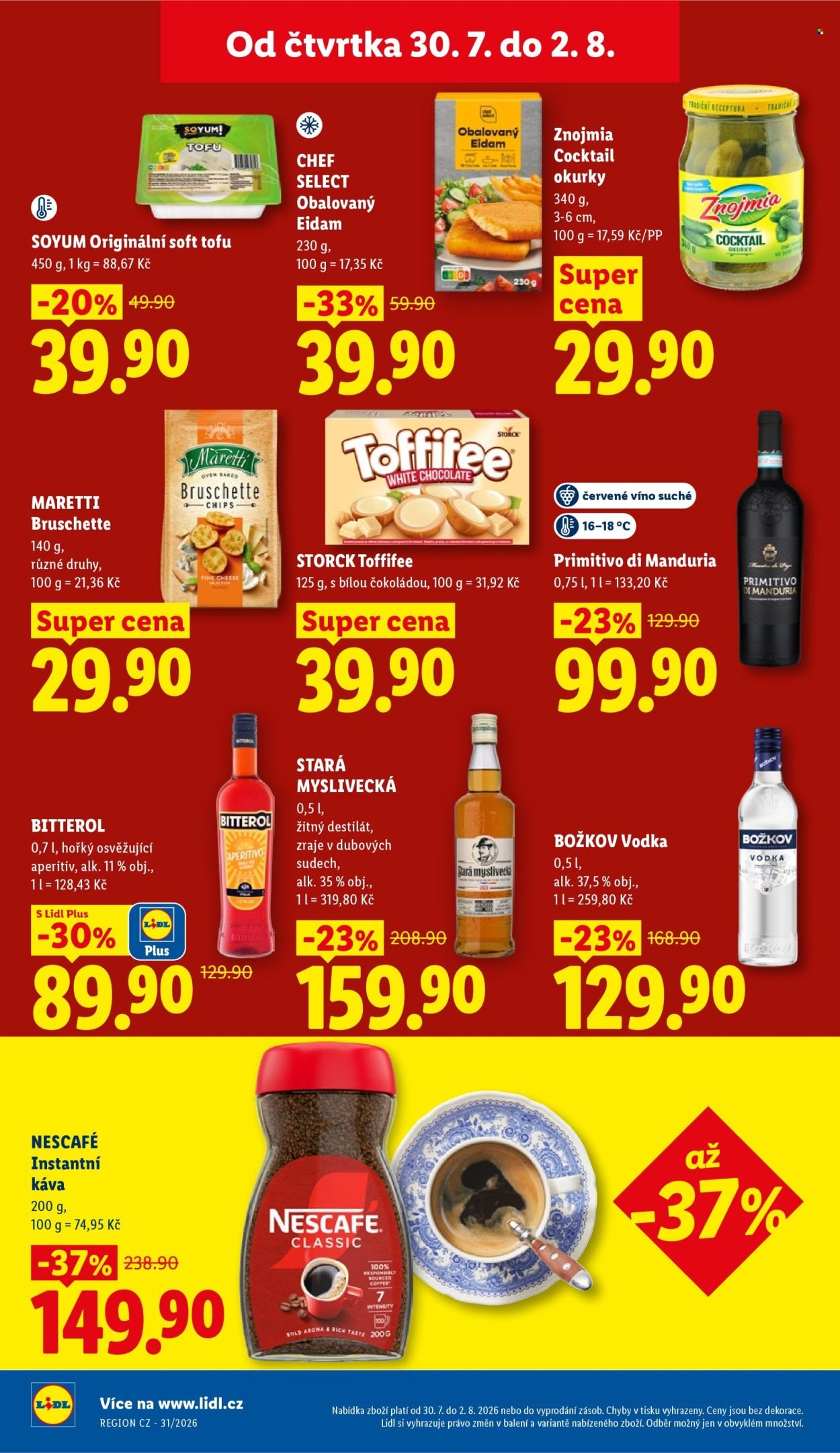 LIDL leták - Od čtvrtka 30.7.2026
