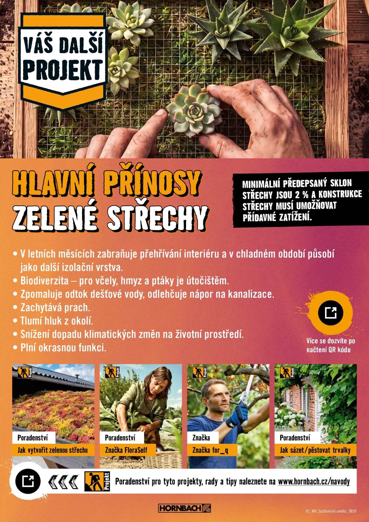 HORNBACH leták - Váš další projekt - Zelená střecha