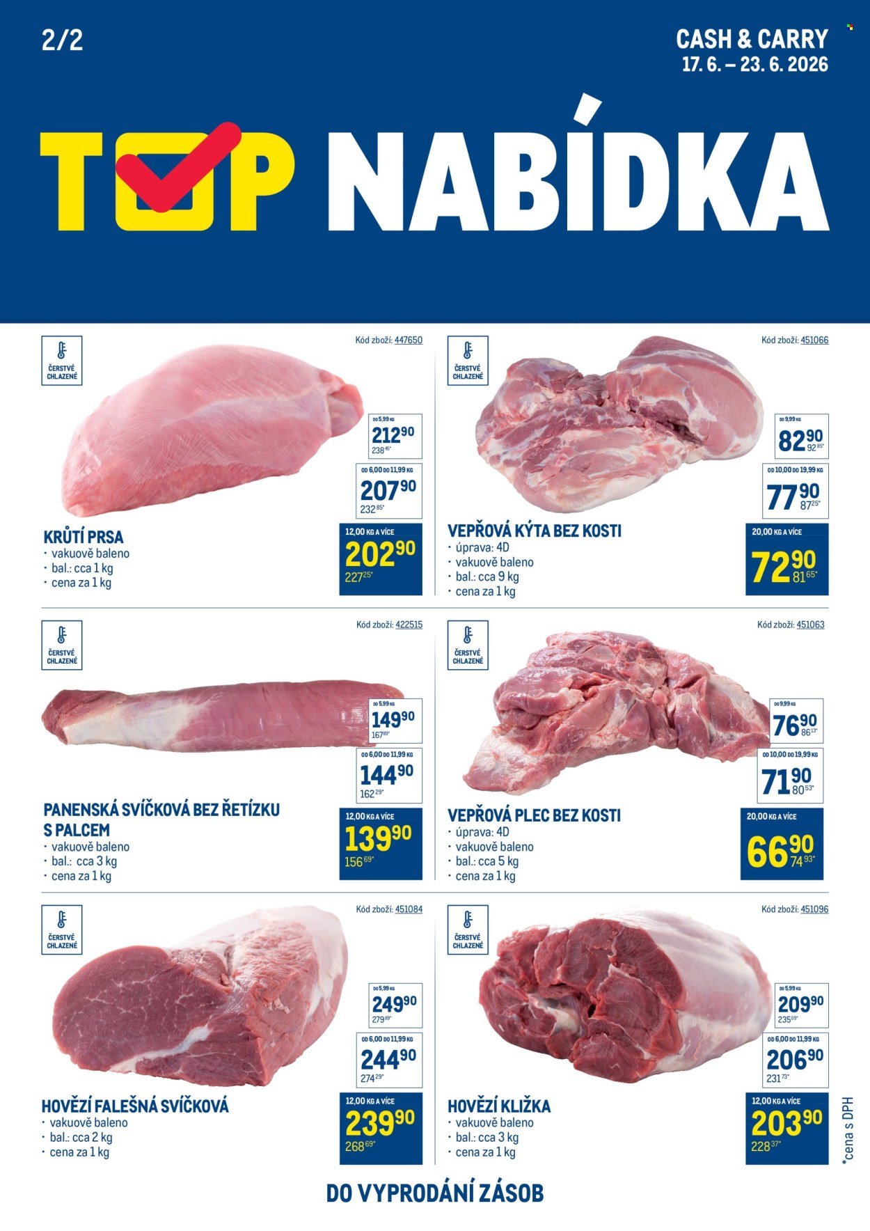 MAKRO leták - TOP maso