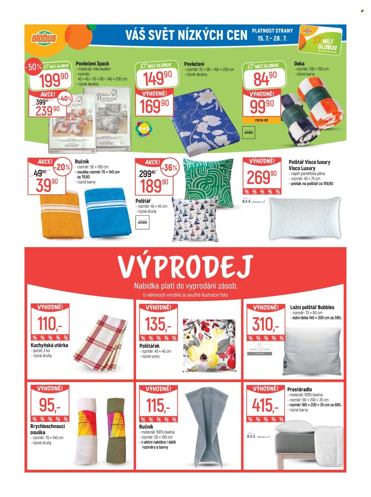GLOBUS leták - Od středy 15.7.2026