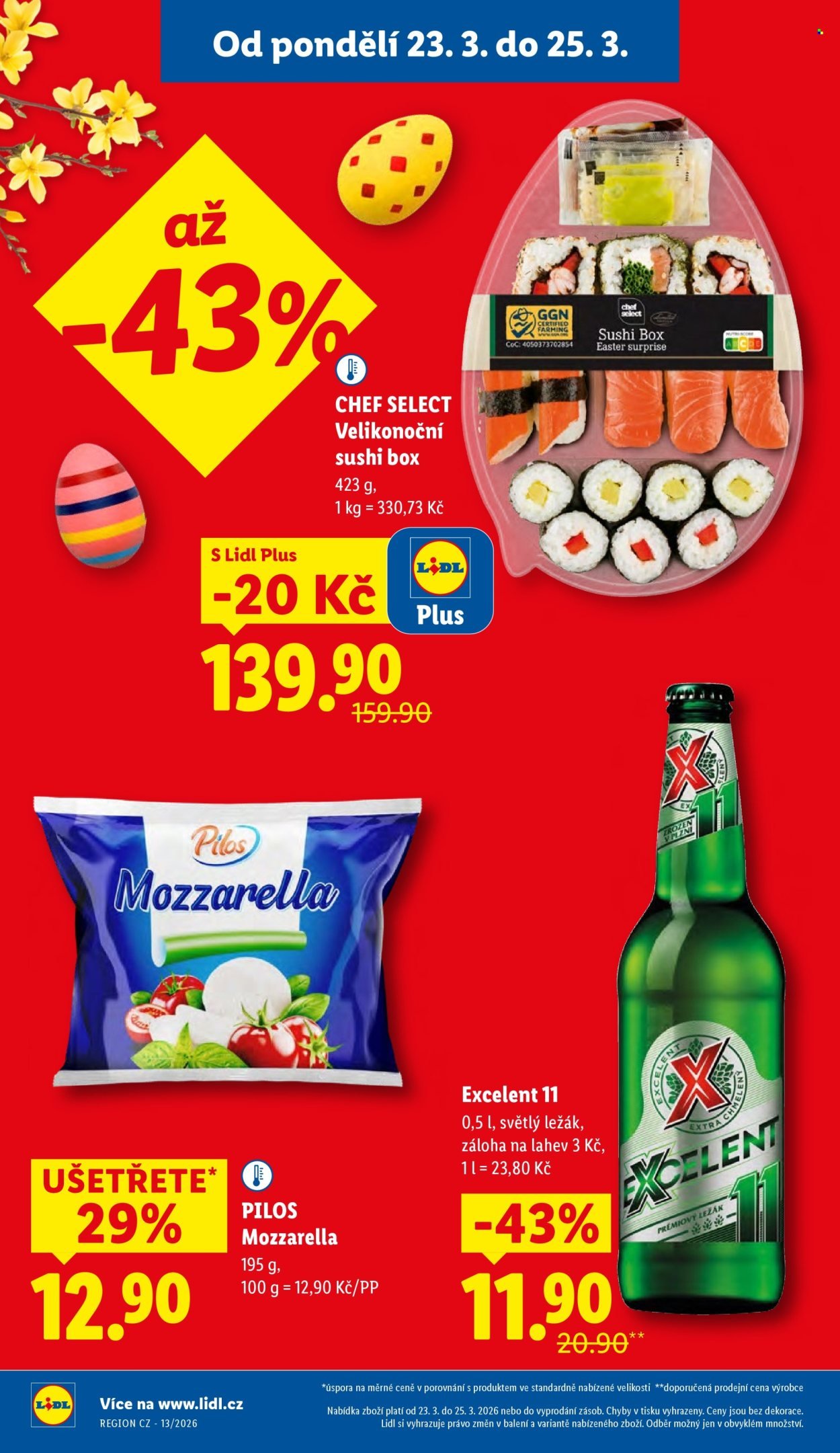 LIDL leták - Od pondělí 23.3.2026 (2026-03-23 - 2026-03-25)