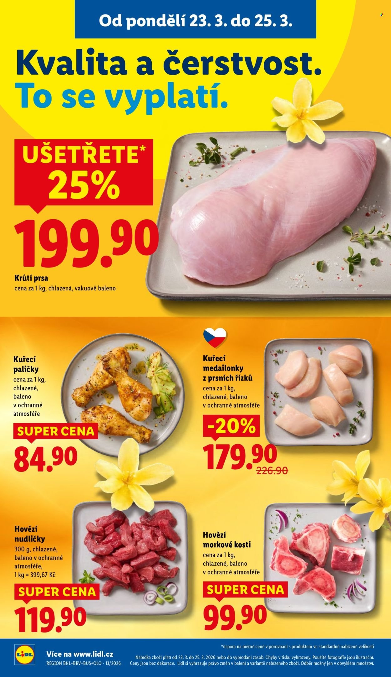 LIDL leták - Od pondělí 23.3.2026 (2026-03-23 - 2026-03-25)