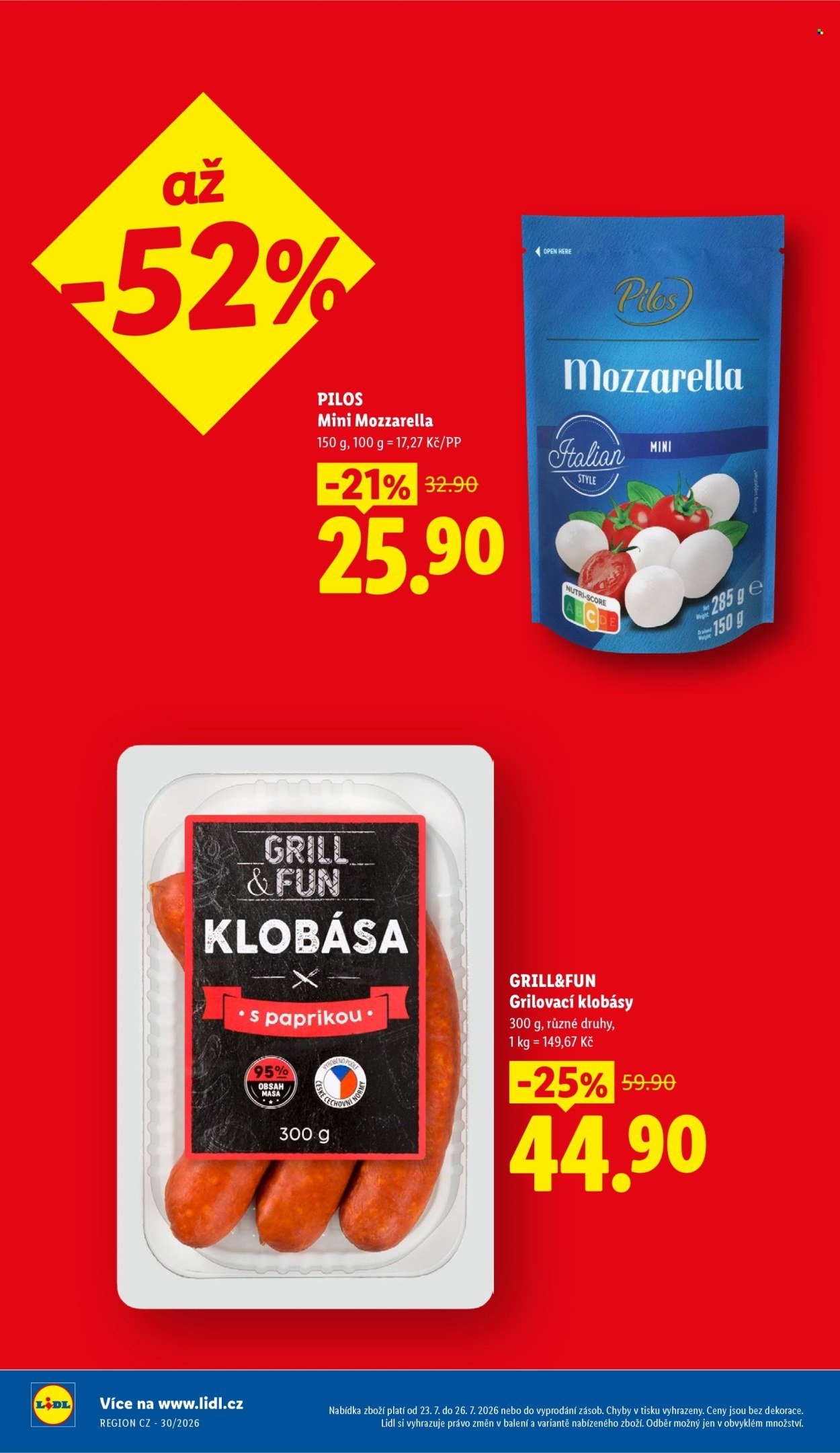 LIDL leták - Od čtvrtka 23.7.2026