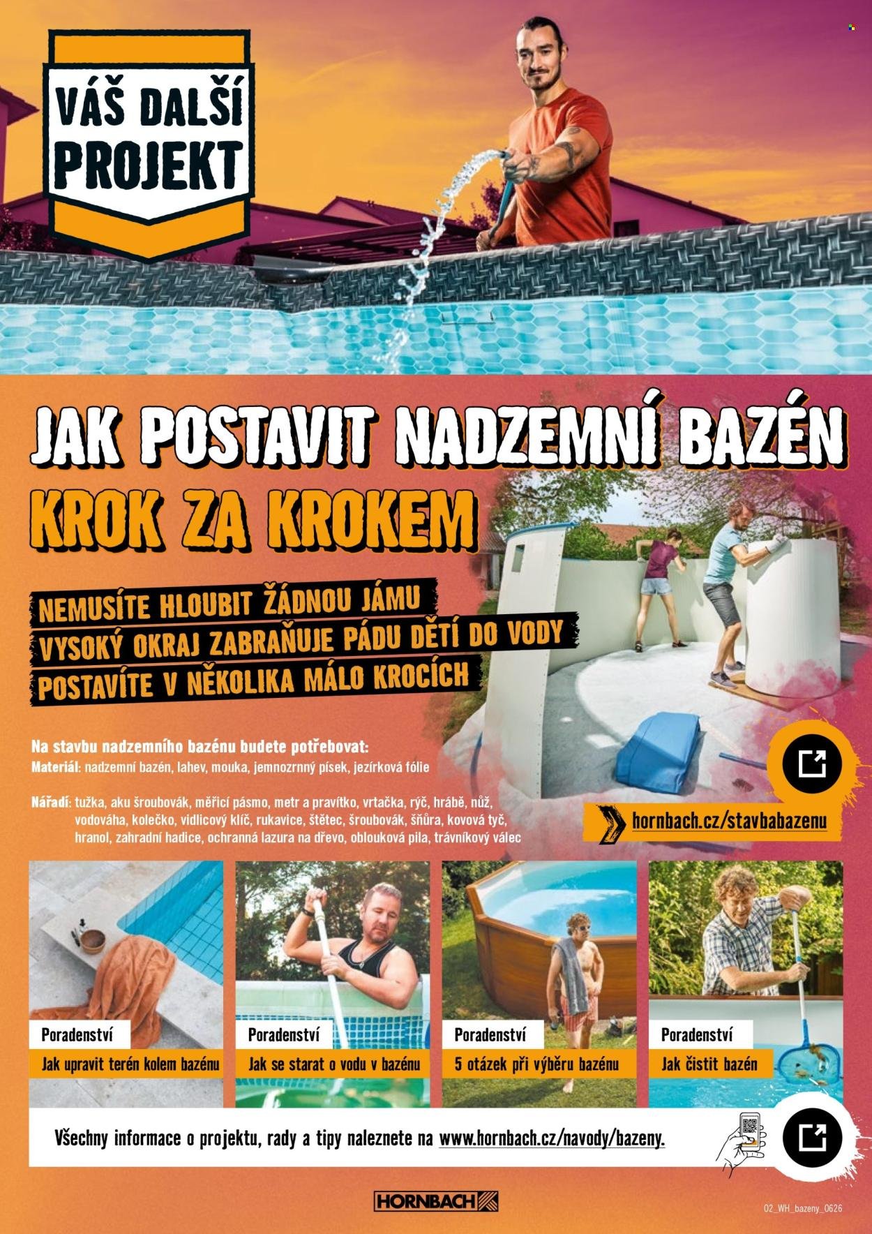 HORNBACH leták - Váš další projekt - Bazény